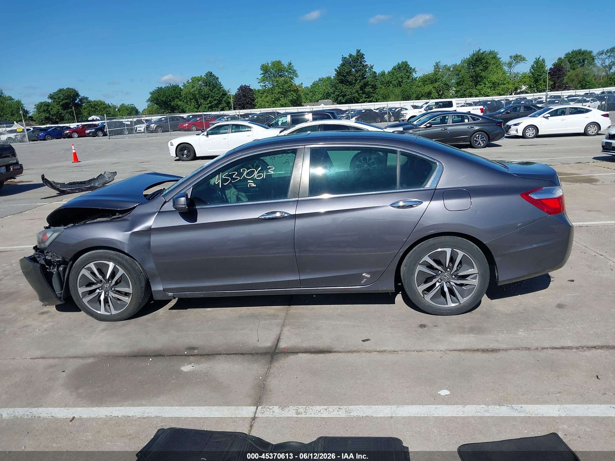2014 Honda Accord Ex-l Gray vin: 1HGCR2F80EA221869