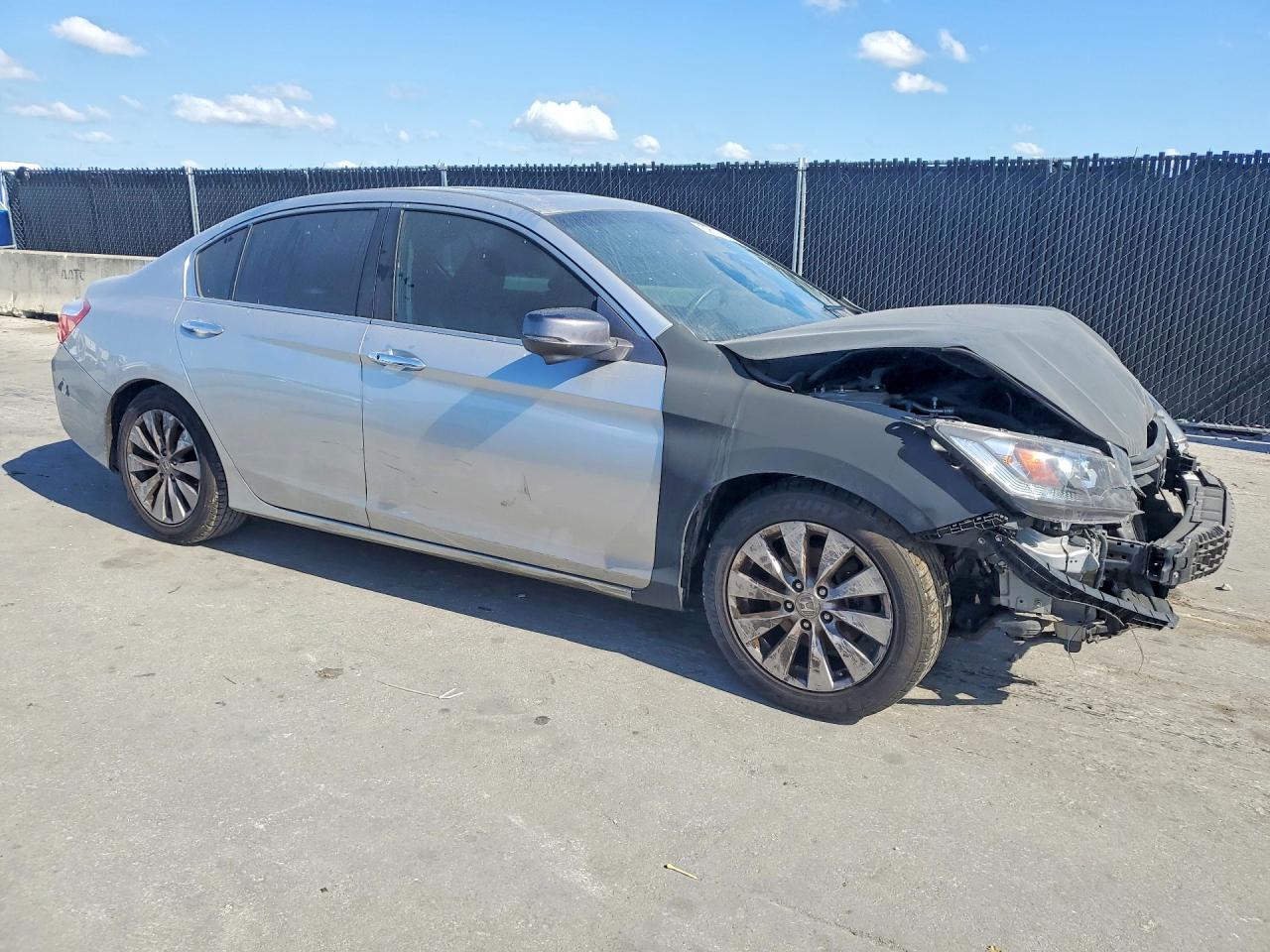 2014 Honda Accord Exl Silver vin: 1HGCR2F80EA244505