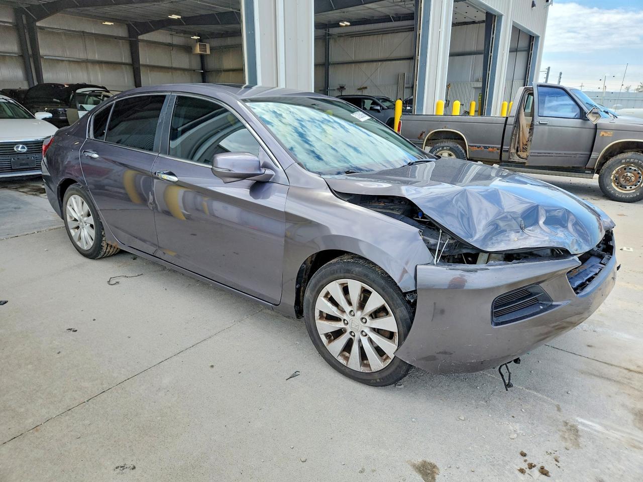 2014 Honda Accord Exl Gray vin: 1HGCR2F80EA308462