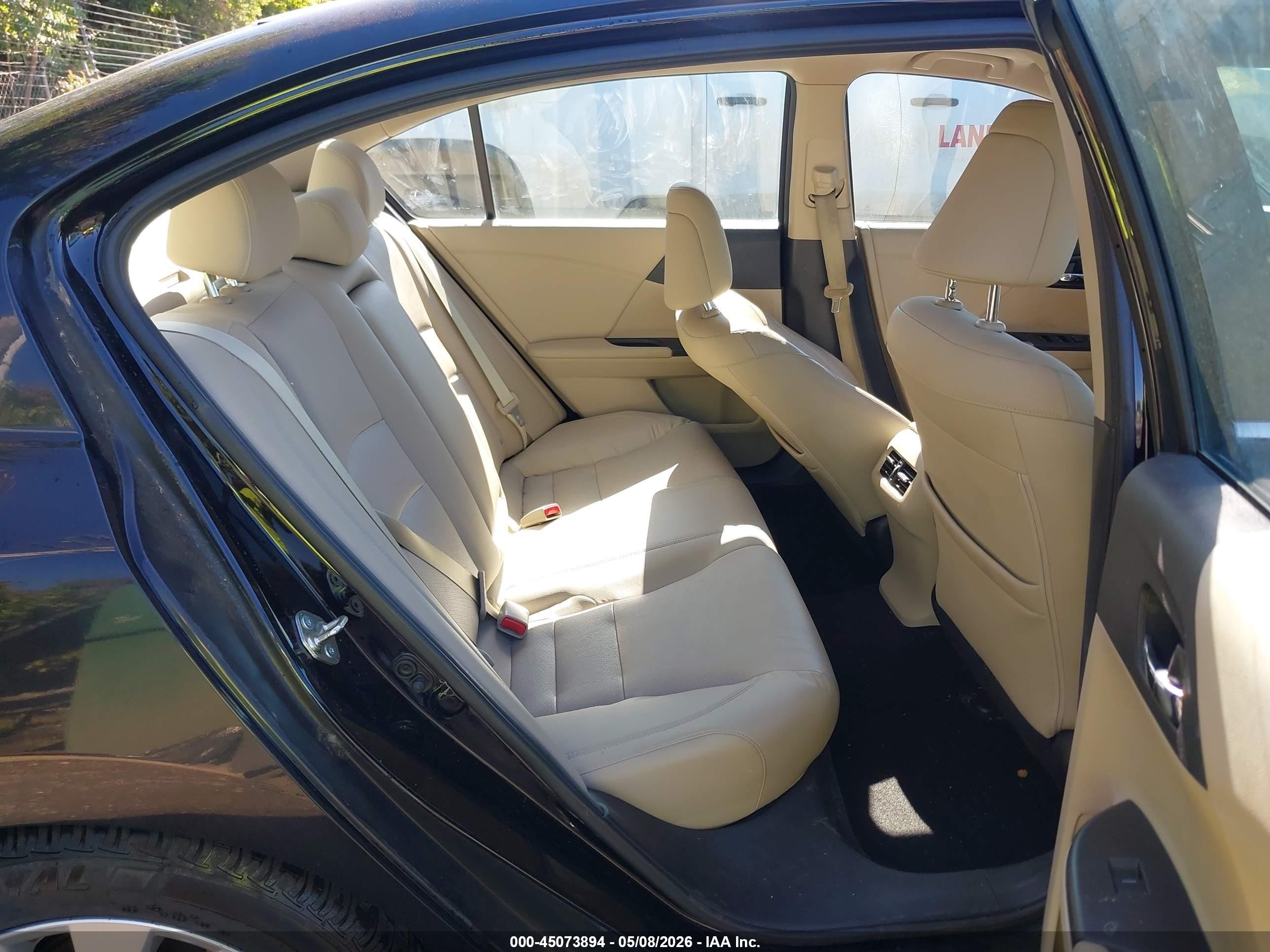 2015 Honda Accord Ex-l Черный vin: 1HGCR2F80FA010818