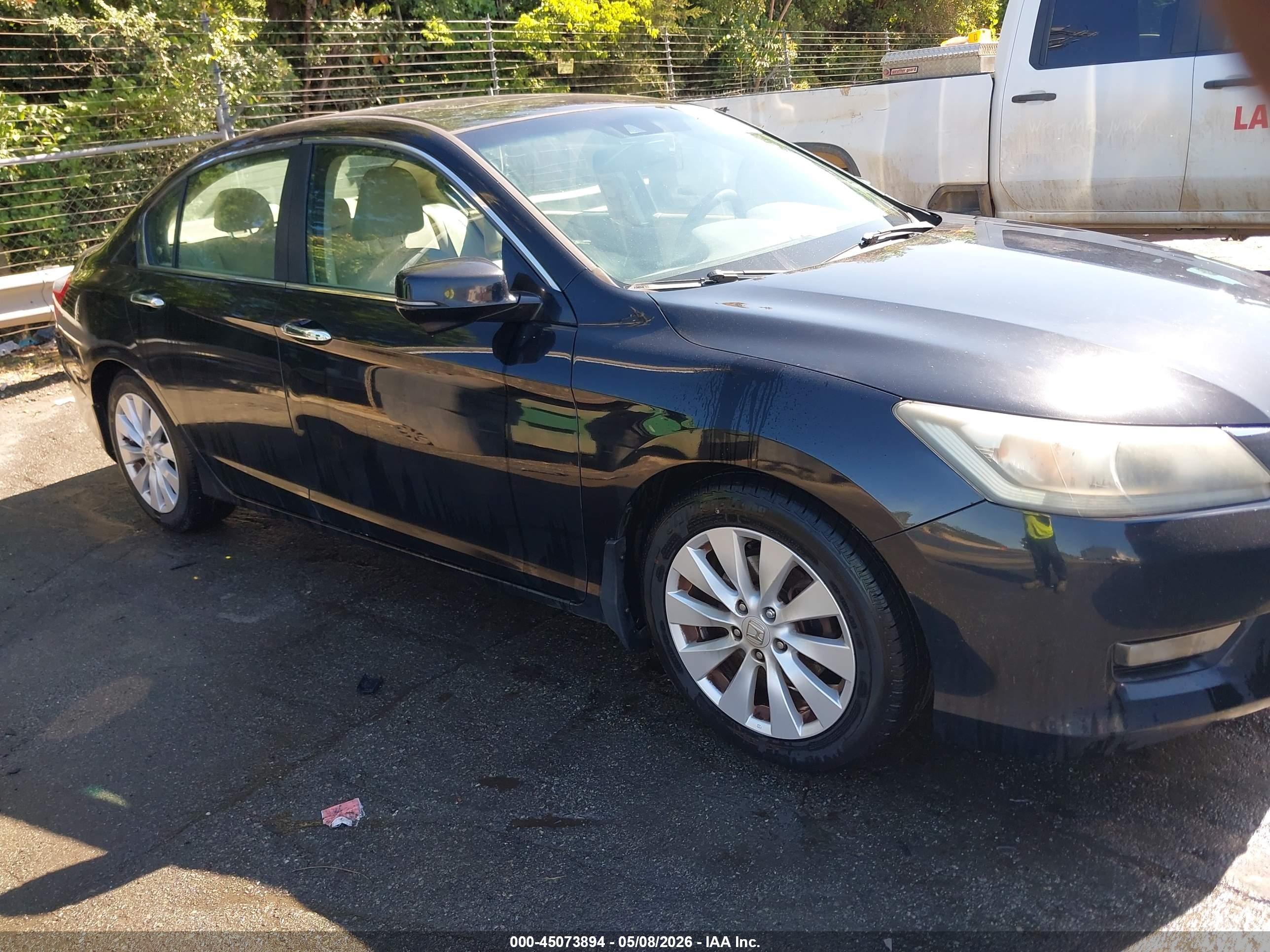 2015 Honda Accord Ex-l Черный vin: 1HGCR2F80FA010818