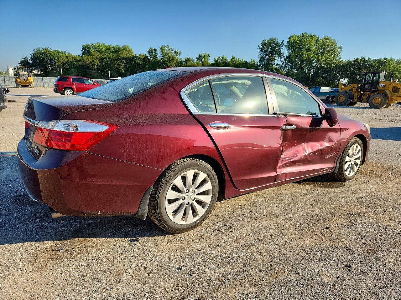 2015 Honda Accord Exl Burgundy vin: 1HGCR2F80FA016554