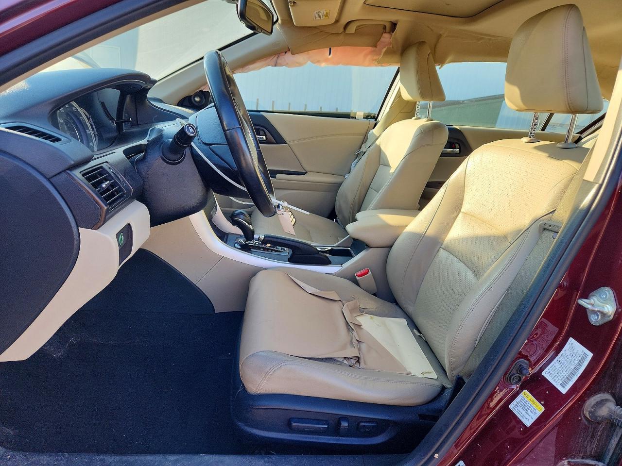 2015 Honda Accord Exl Burgundy vin: 1HGCR2F80FA016554