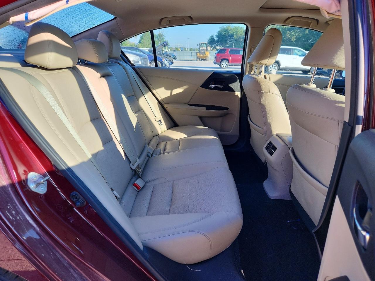 2015 Honda Accord Exl Burgundy vin: 1HGCR2F80FA016554
