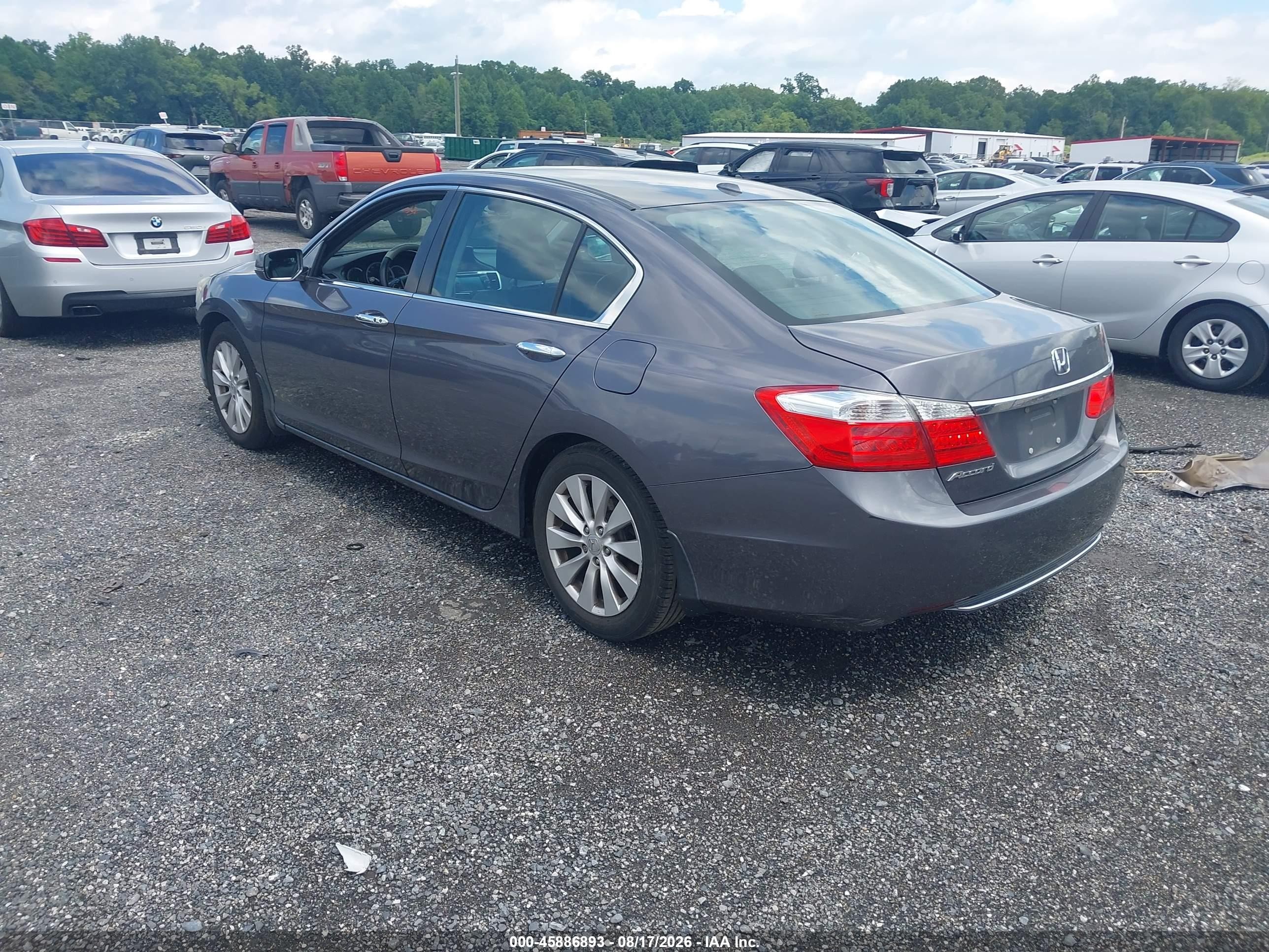 2015 Honda Accord Ex-l Gray vin: 1HGCR2F80FA017476