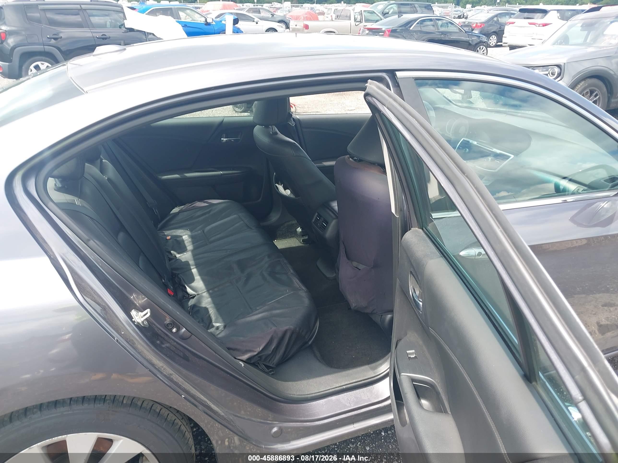 2015 Honda Accord Ex-l Gray vin: 1HGCR2F80FA017476