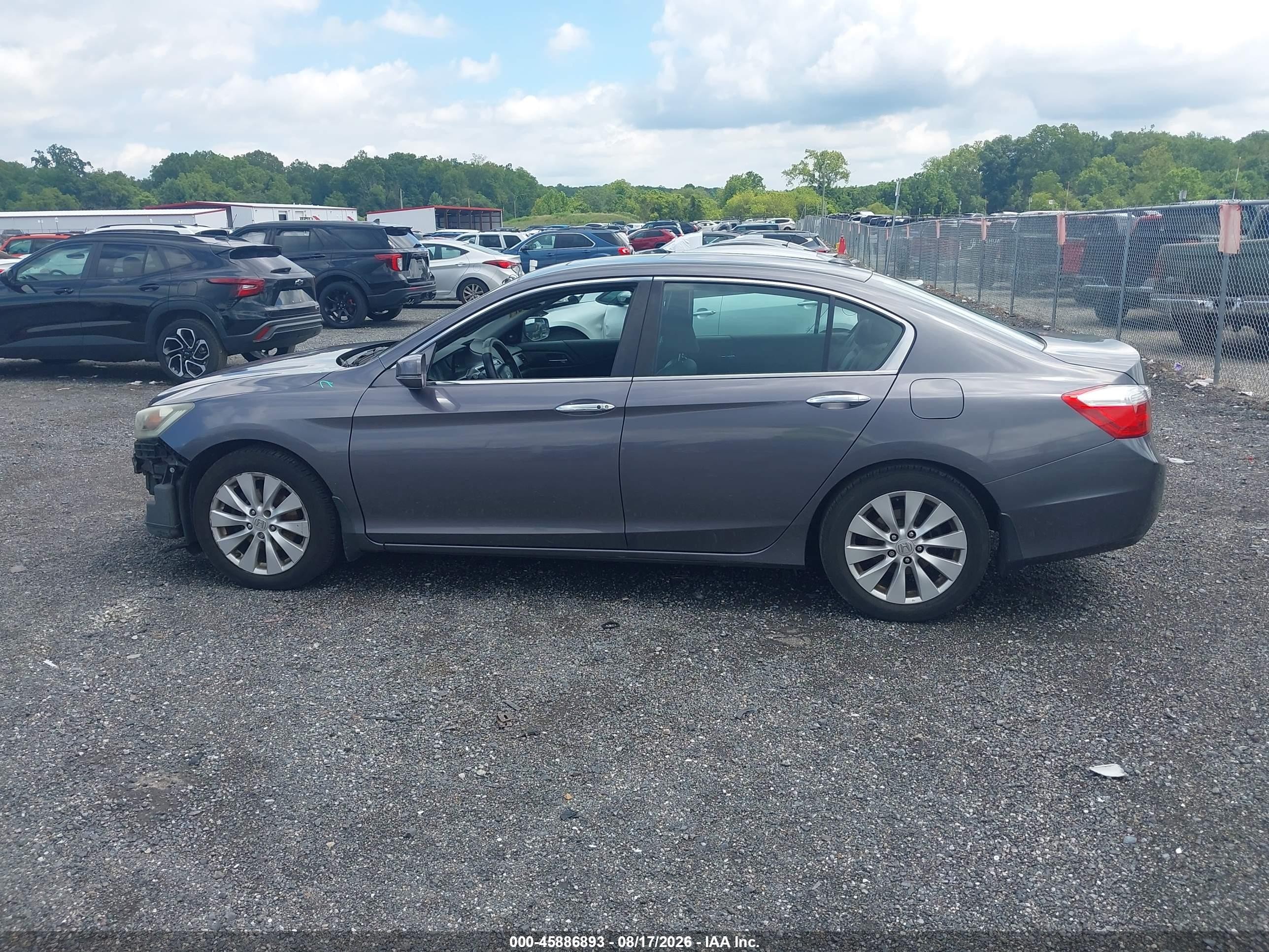 2015 Honda Accord Ex-l Gray vin: 1HGCR2F80FA017476