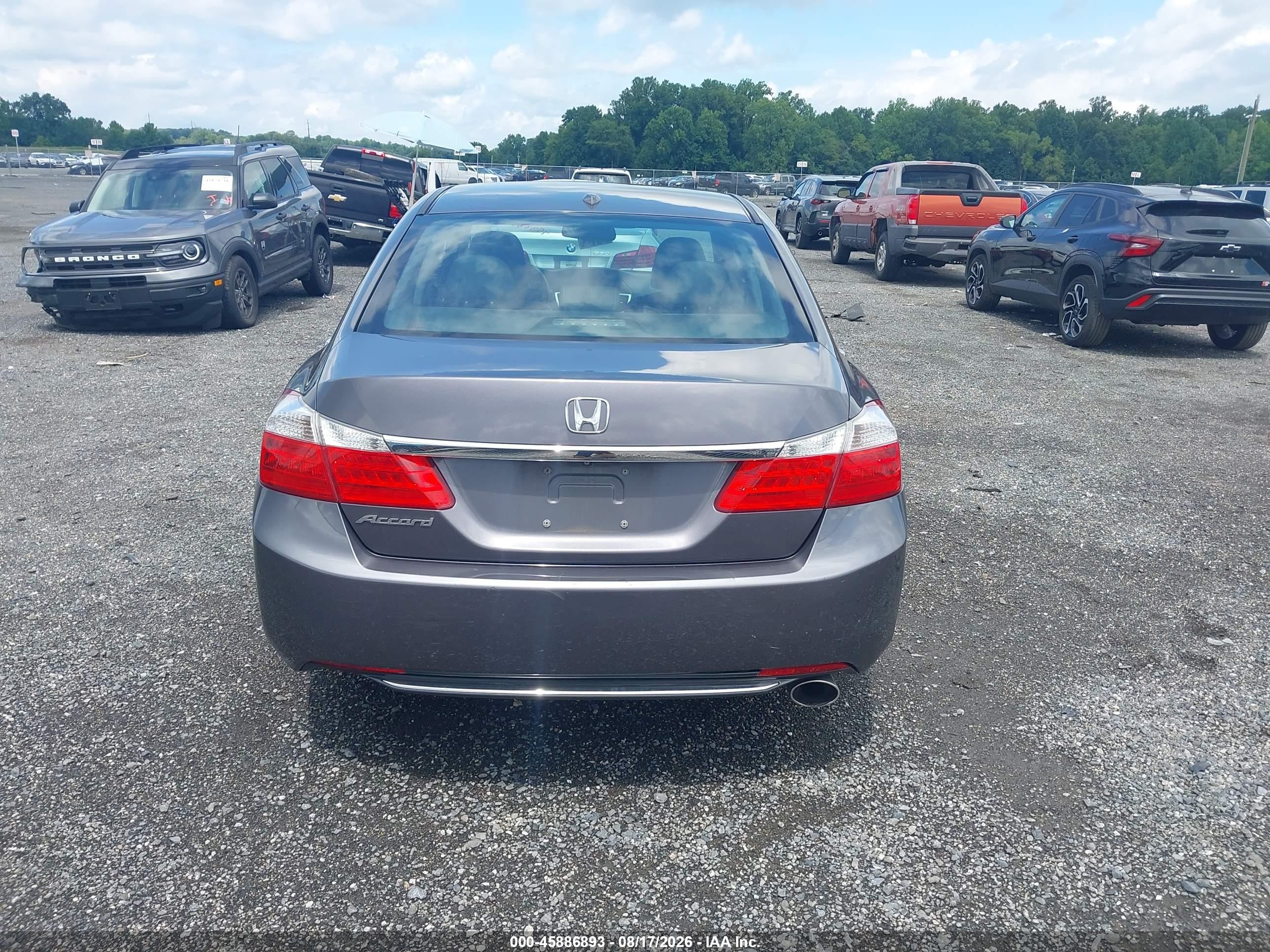 2015 Honda Accord Ex-l Gray vin: 1HGCR2F80FA017476