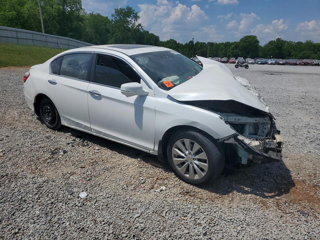 2015 Honda Accord Exl Белый vin: 1HGCR2F80FA020832