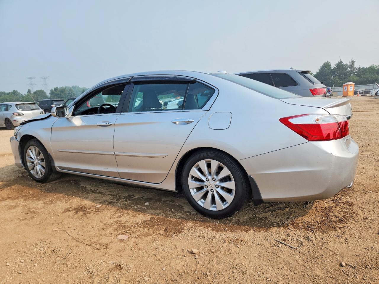 2015 Honda Accord Exl Silver vin: 1HGCR2F80FA023066