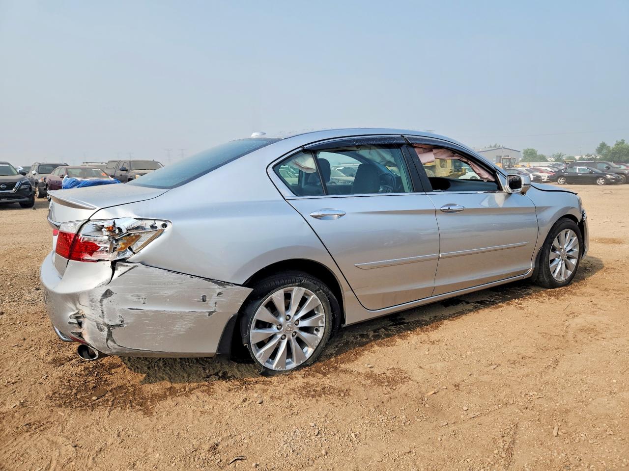 2015 Honda Accord Exl Silver vin: 1HGCR2F80FA023066