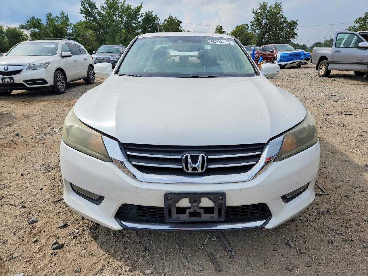 2015 Honda Accord Exl White vin: 1HGCR2F80FA065947