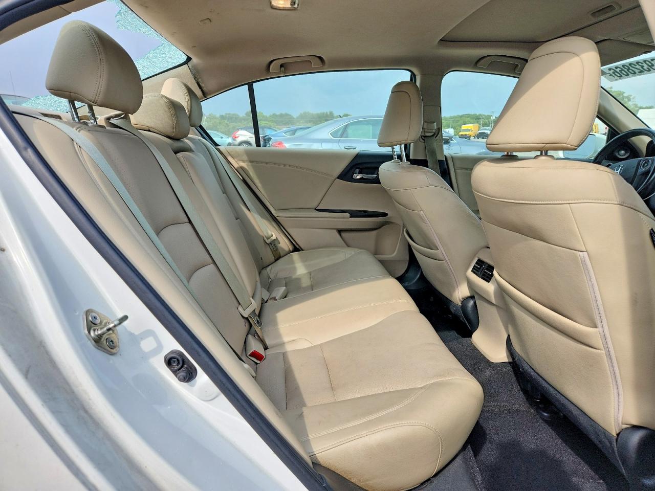 2015 Honda Accord Exl White vin: 1HGCR2F80FA065947