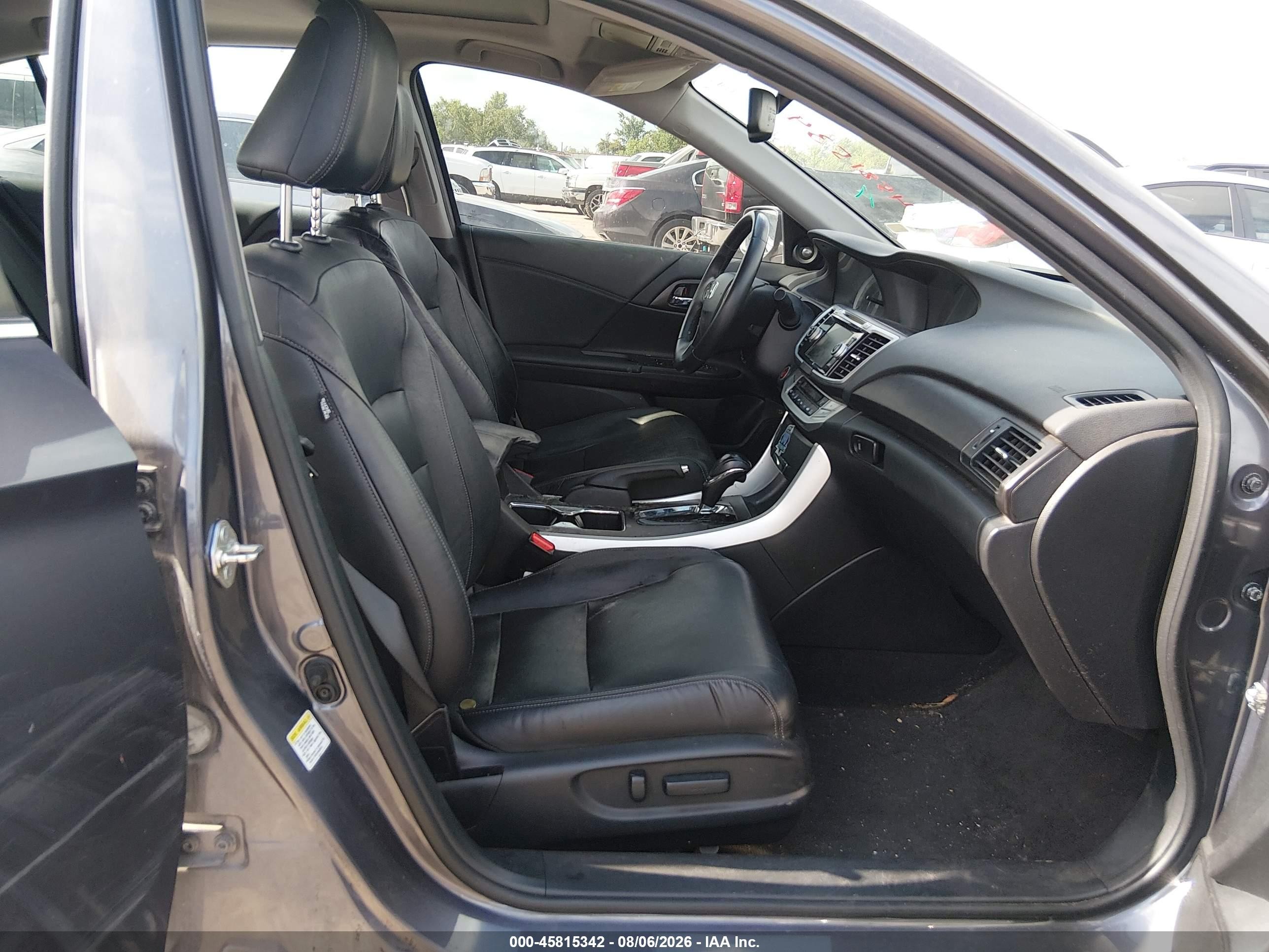 2015 Honda Accord Ex-l Серый vin: 1HGCR2F80FA073496