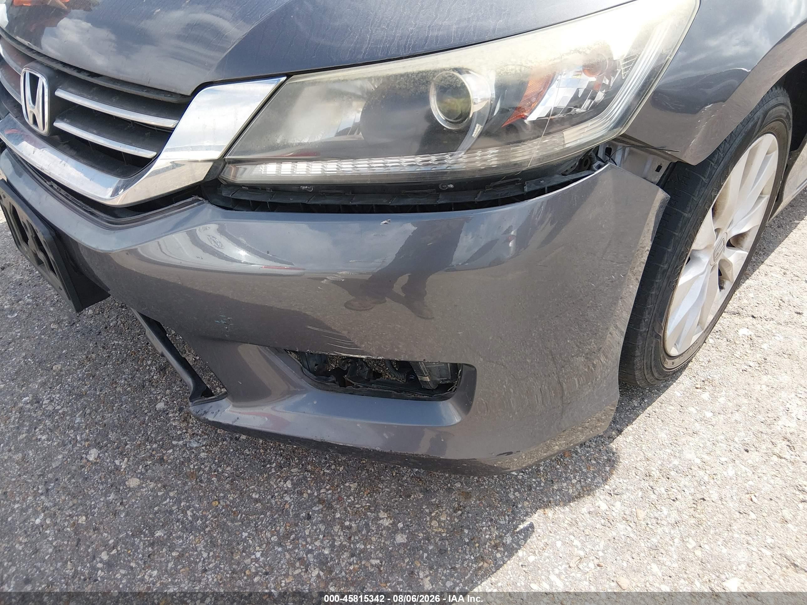 2015 Honda Accord Ex-l Серый vin: 1HGCR2F80FA073496