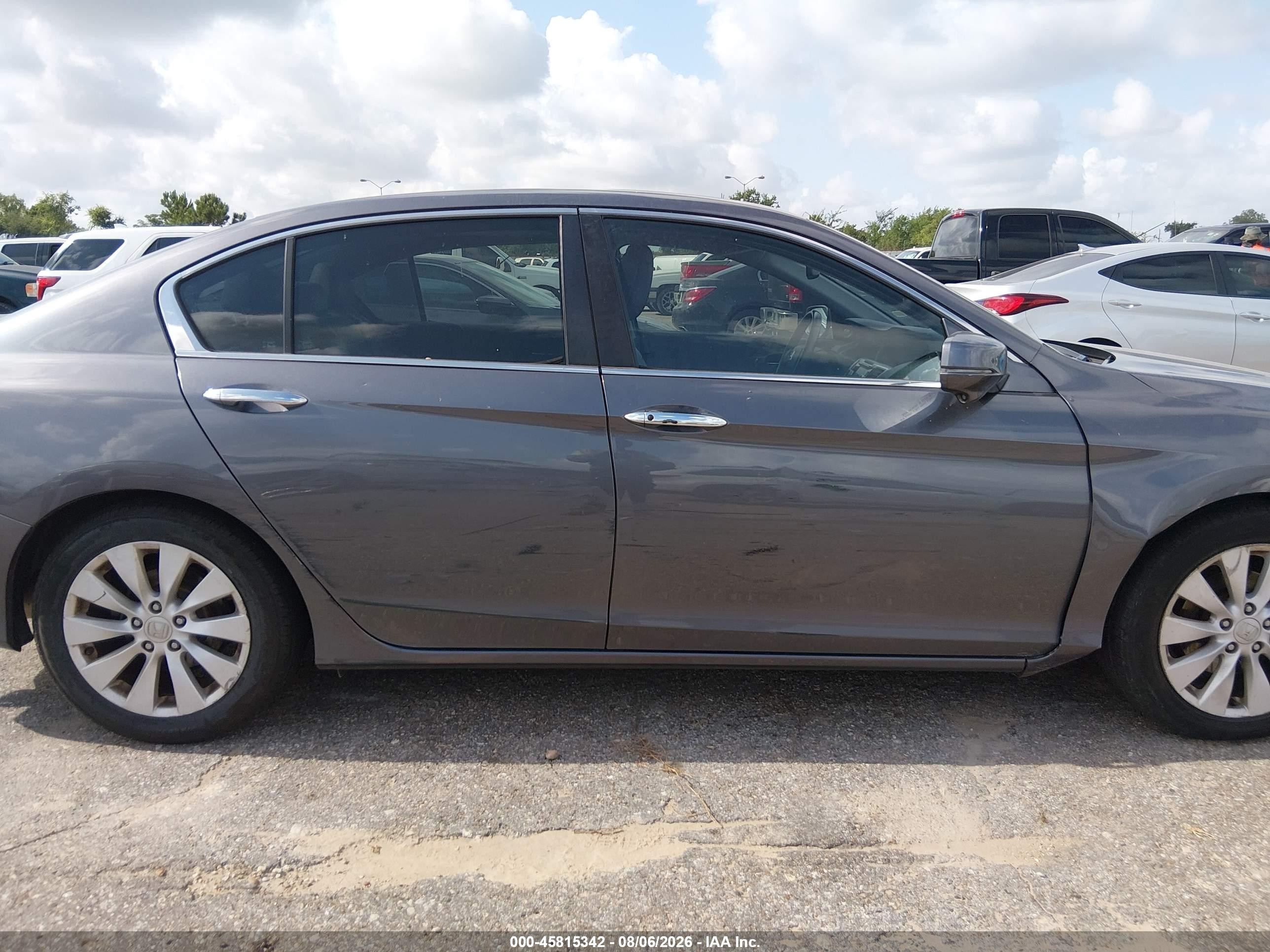 2015 Honda Accord Ex-l Серый vin: 1HGCR2F80FA073496