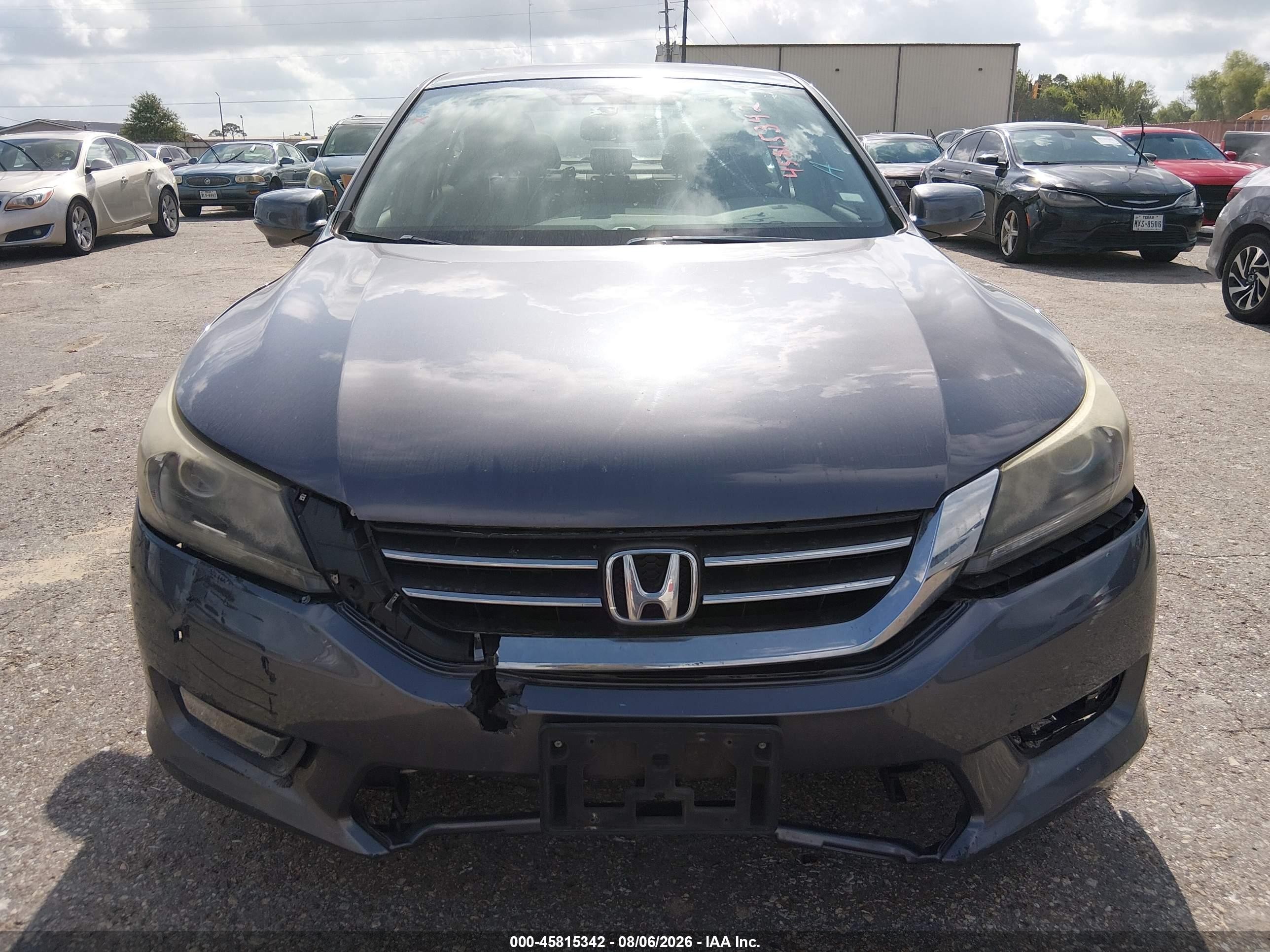 2015 Honda Accord Ex-l Серый vin: 1HGCR2F80FA073496