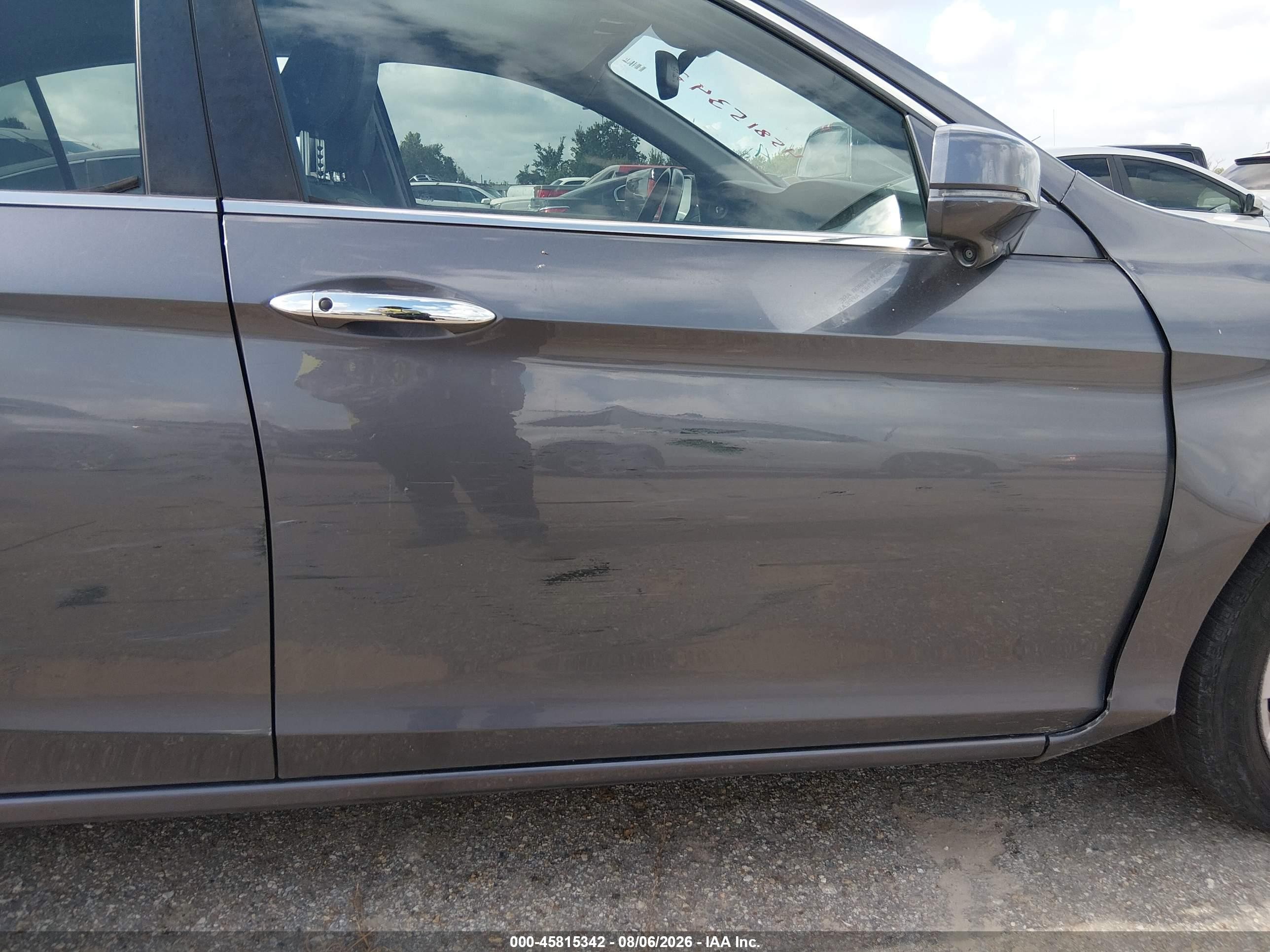 2015 Honda Accord Ex-l Серый vin: 1HGCR2F80FA073496