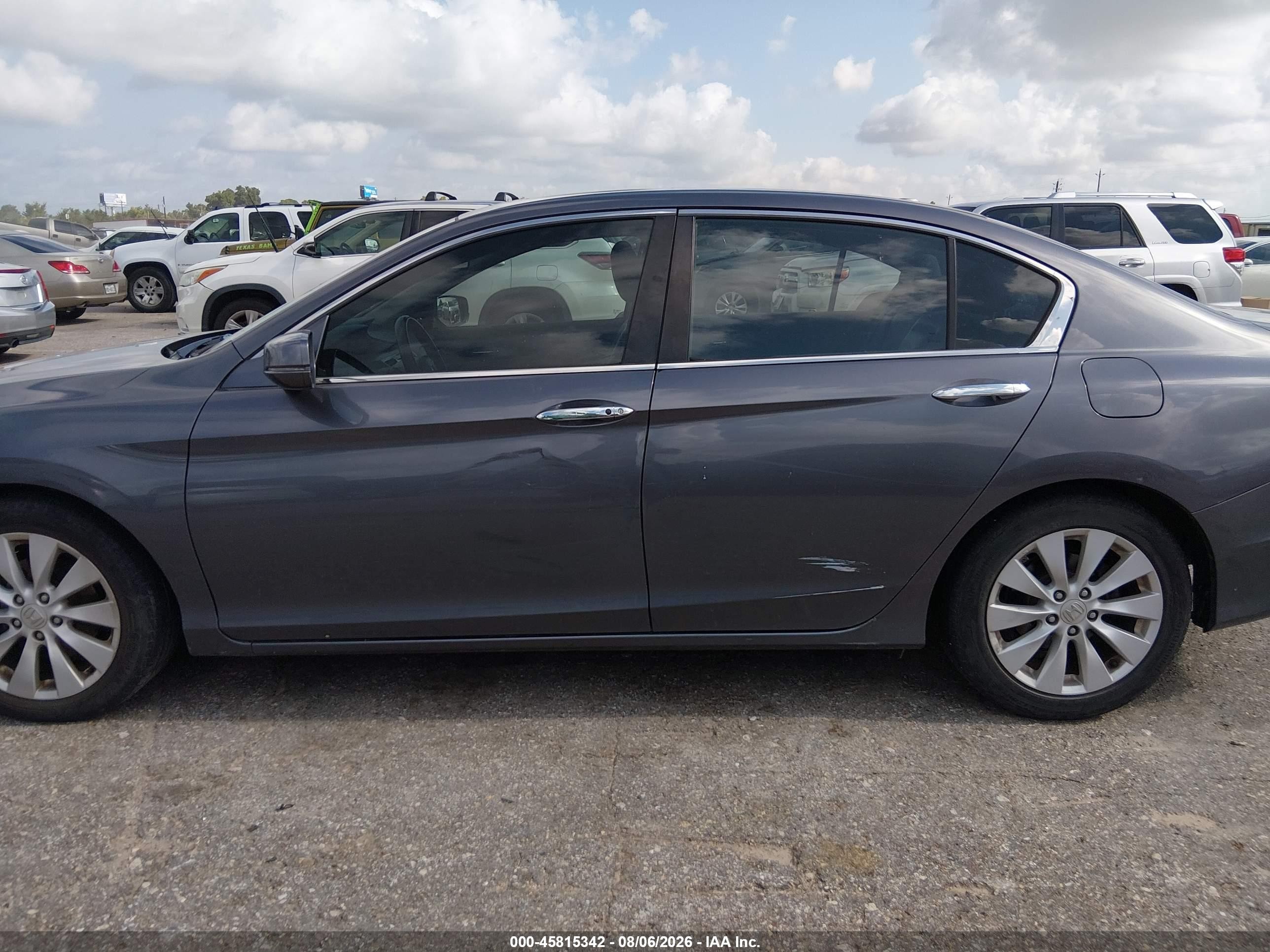 2015 Honda Accord Ex-l Серый vin: 1HGCR2F80FA073496