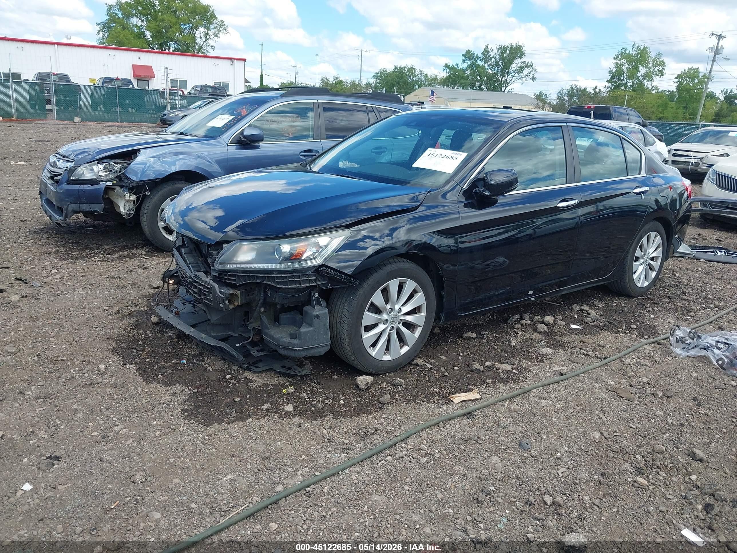 2015 Honda Accord Ex-l Черный vin: 1HGCR2F80FA087298