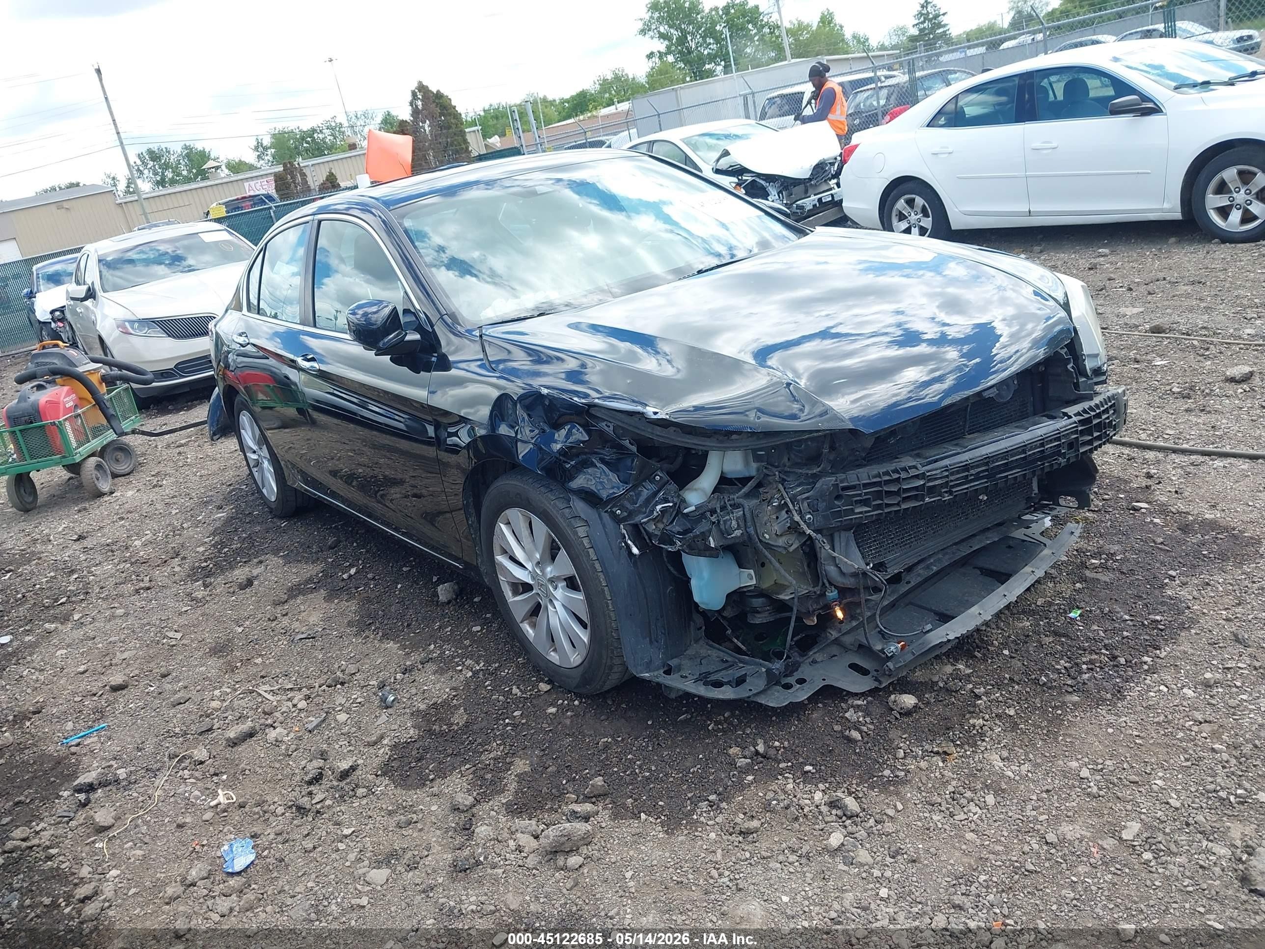 2015 Honda Accord Ex-l Черный vin: 1HGCR2F80FA087298