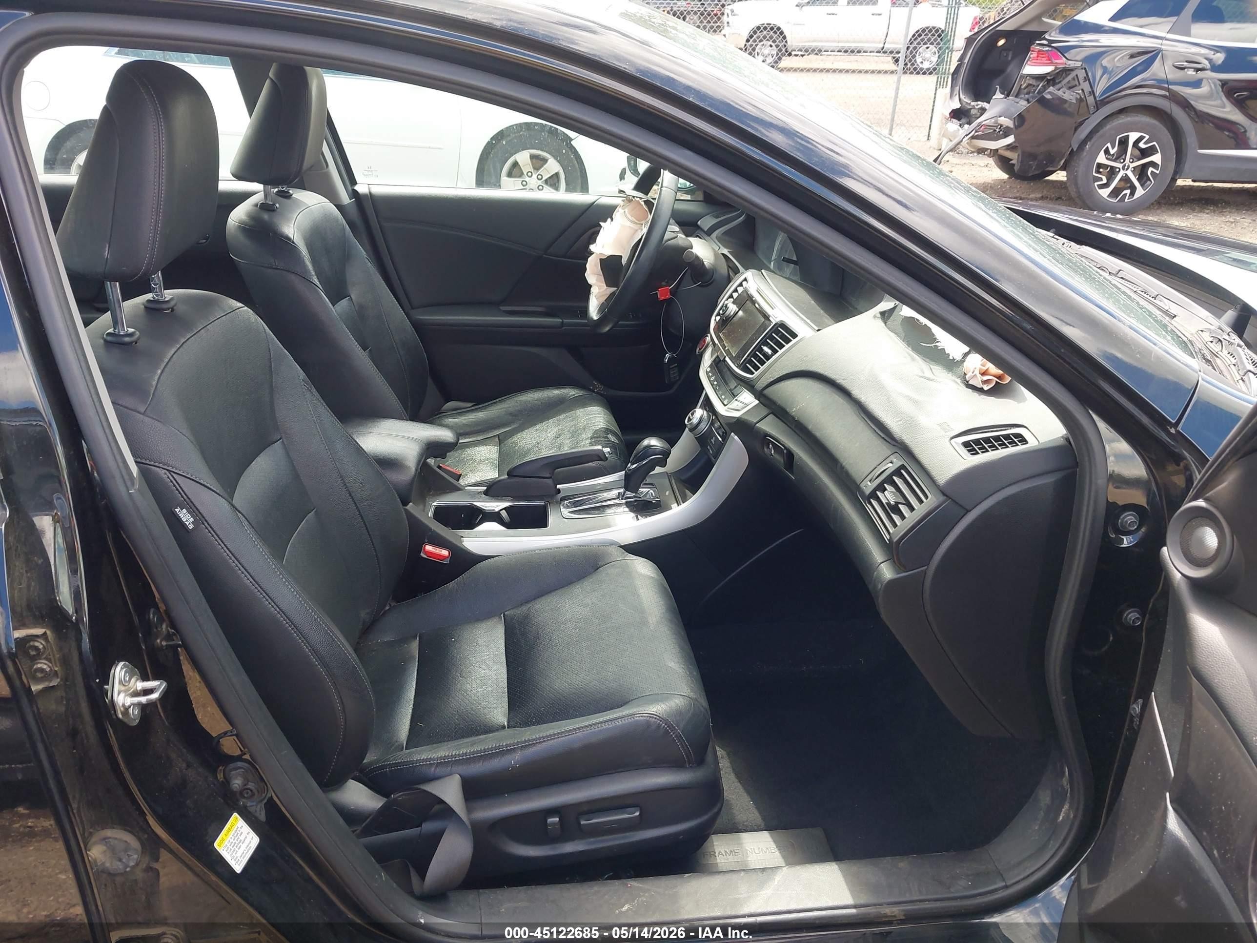 2015 Honda Accord Ex-l Черный vin: 1HGCR2F80FA087298