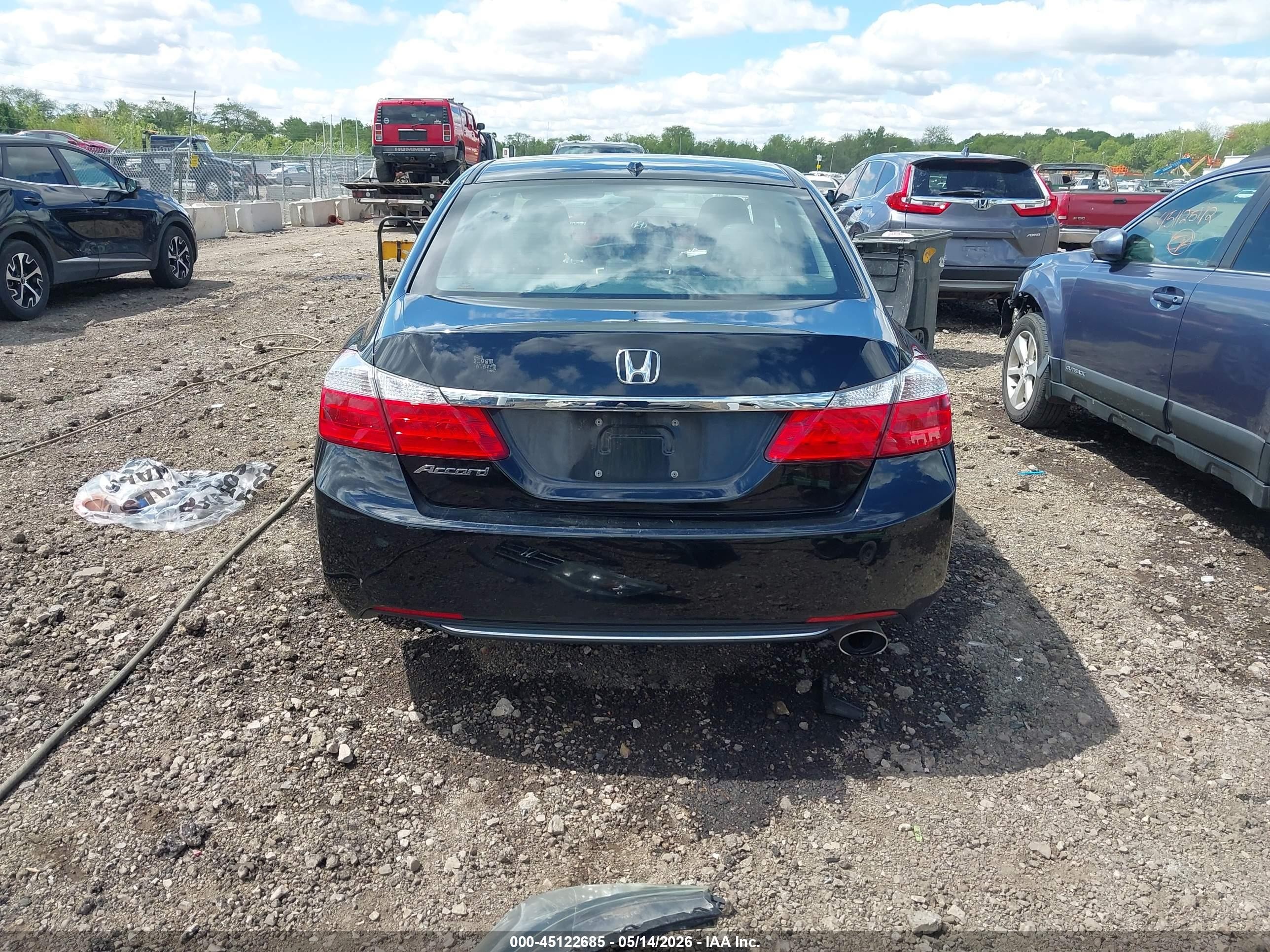2015 Honda Accord Ex-l Черный vin: 1HGCR2F80FA087298
