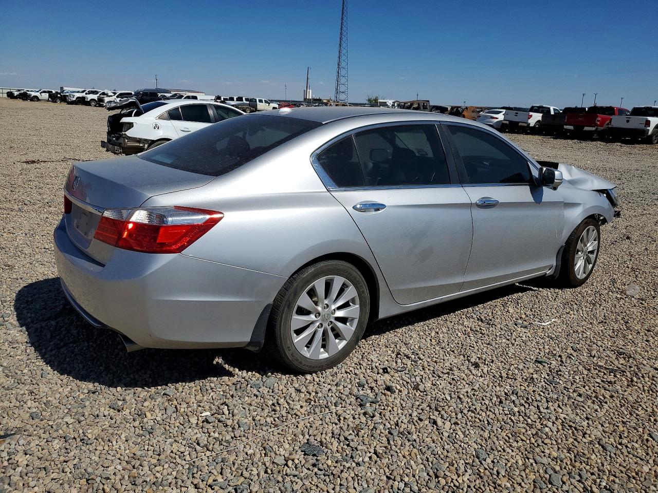 2015 Honda Accord Exl Silver vin: 1HGCR2F80FA098088