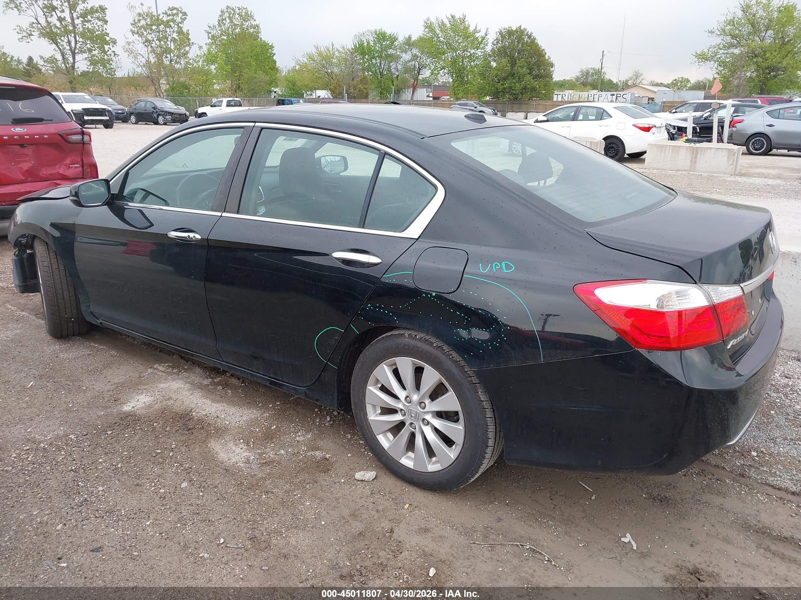 2015 Honda Accord Ex-l Black vin: 1HGCR2F80FA113995
