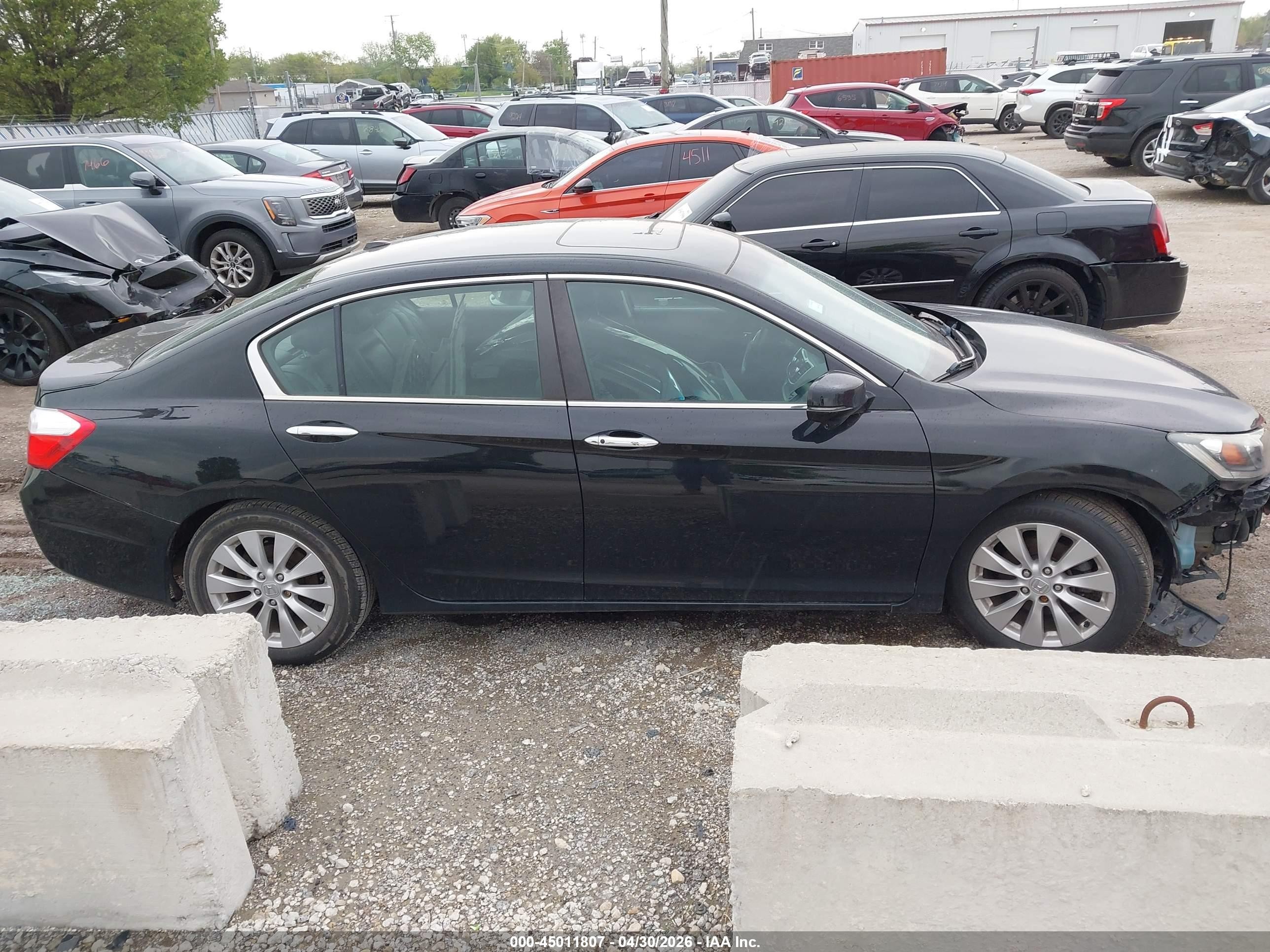 2015 Honda Accord Ex-l Black vin: 1HGCR2F80FA113995