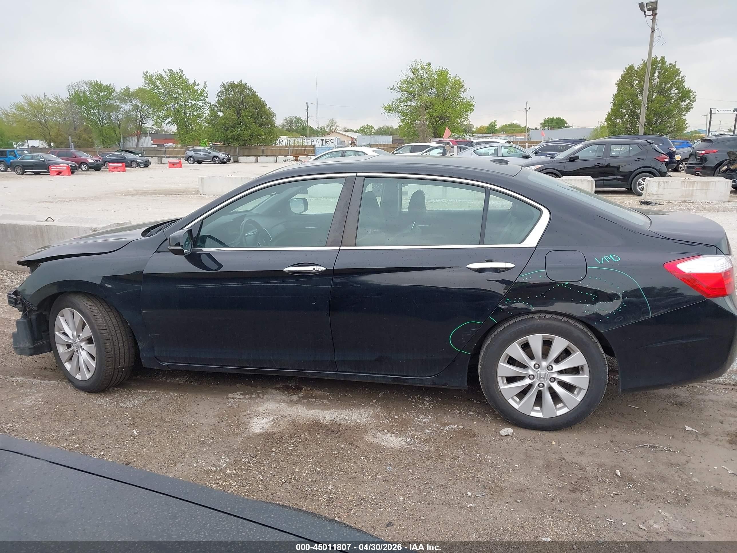 2015 Honda Accord Ex-l Black vin: 1HGCR2F80FA113995
