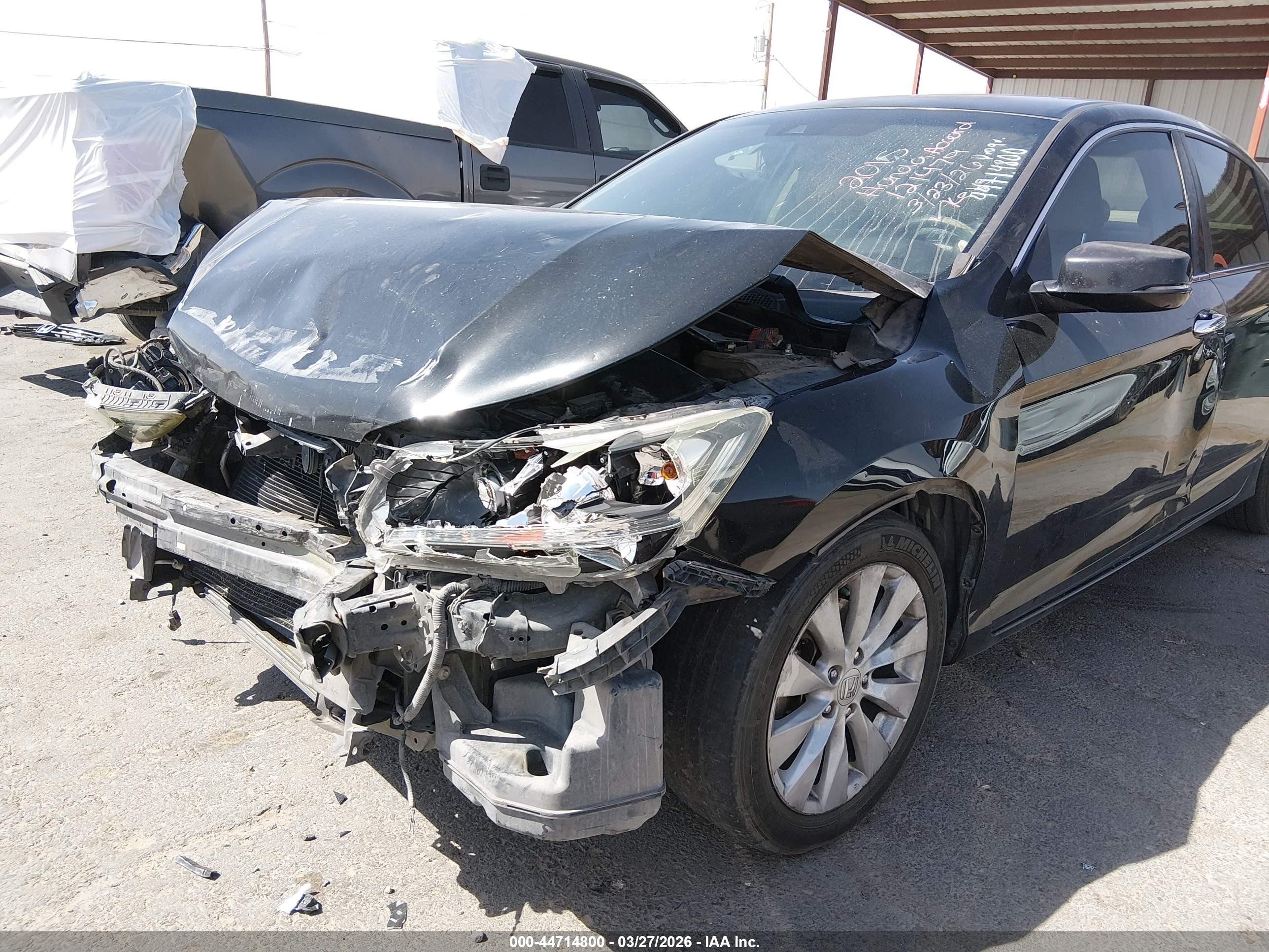 2015 Honda Accord Ex-l Black vin: 1HGCR2F80FA121479
