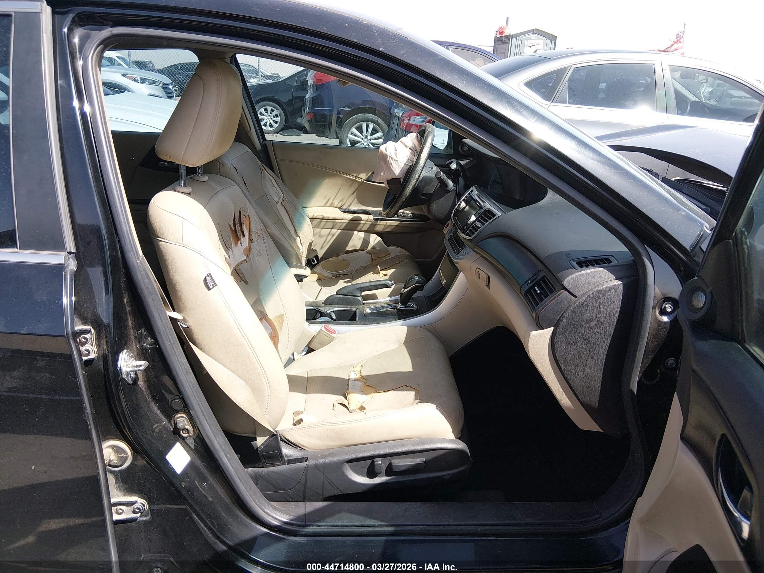 2015 Honda Accord Ex-l Black vin: 1HGCR2F80FA121479