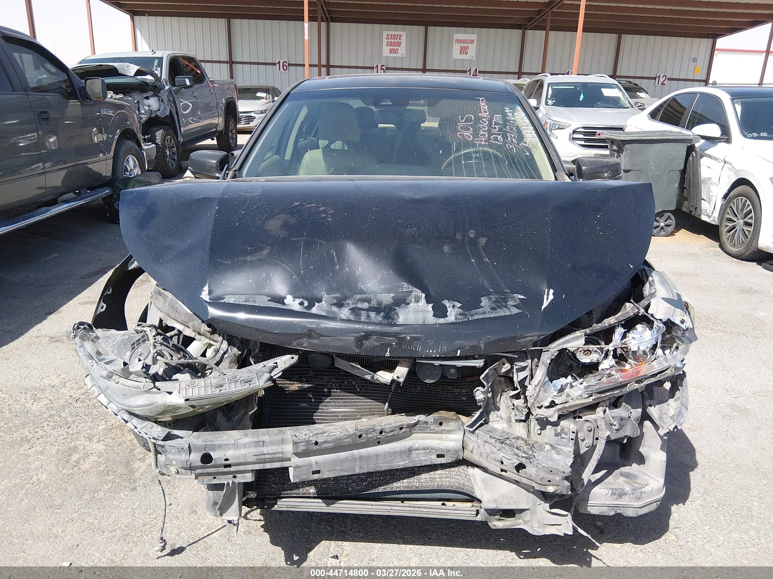 2015 Honda Accord Ex-l Black vin: 1HGCR2F80FA121479