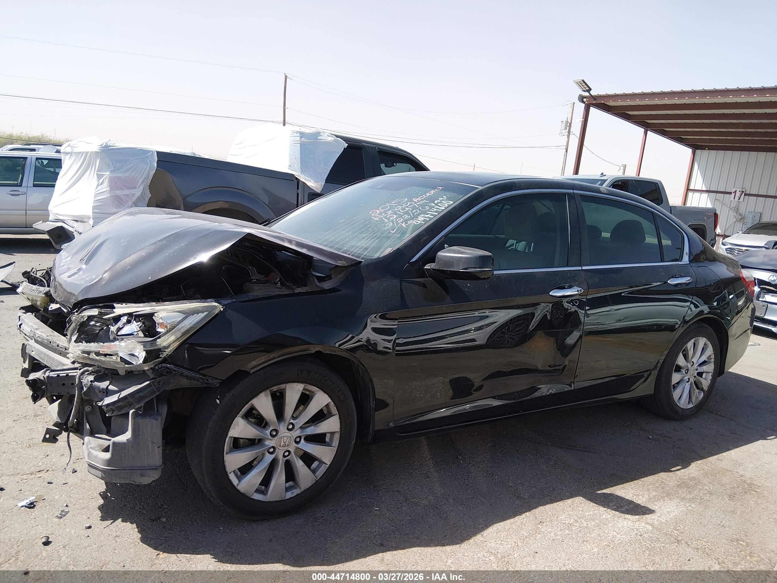 2015 Honda Accord Ex-l Black vin: 1HGCR2F80FA121479