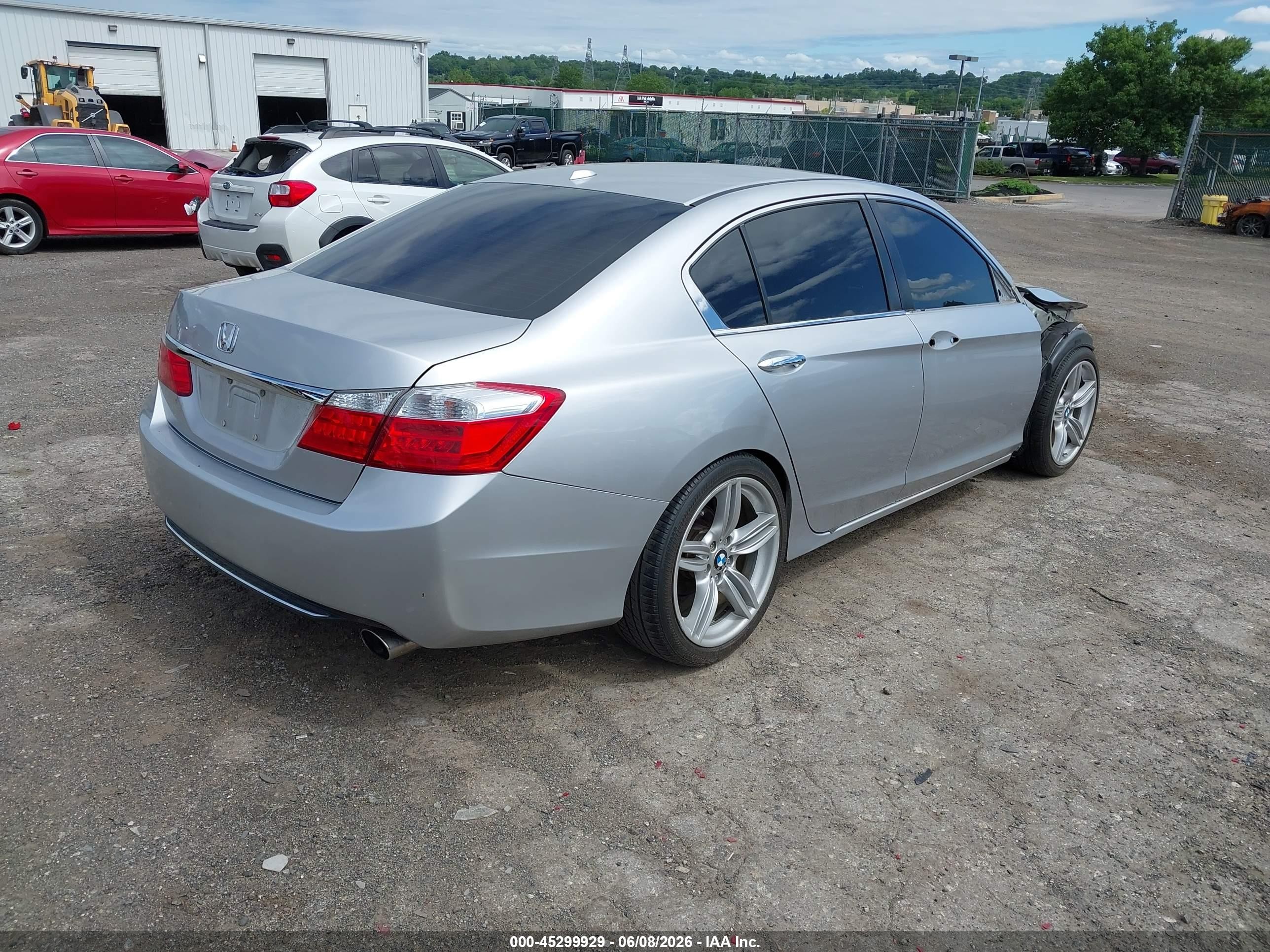2015 Honda Accord Ex-l Silver vin: 1HGCR2F80FA135561