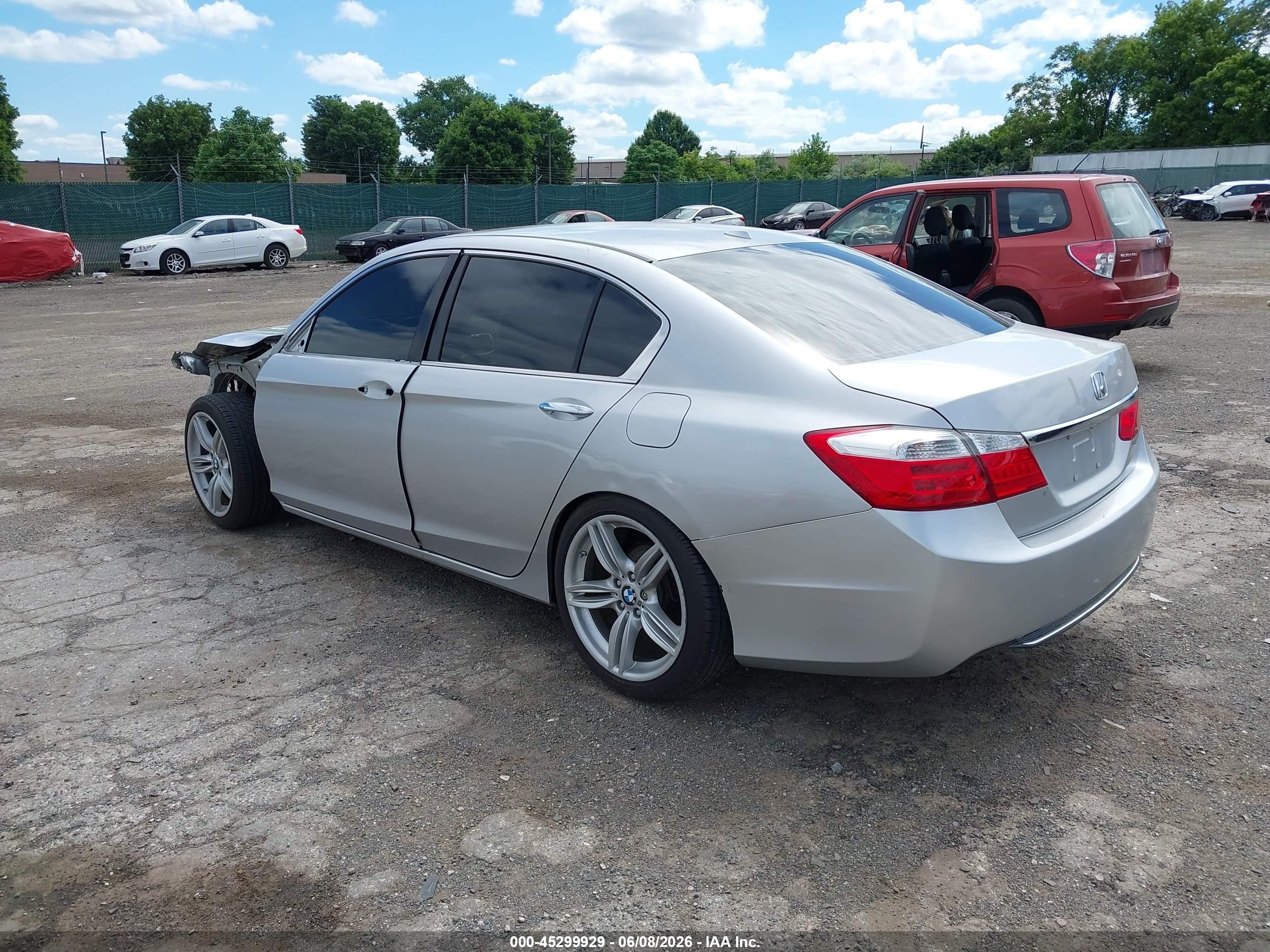 2015 Honda Accord Ex-l Silver vin: 1HGCR2F80FA135561