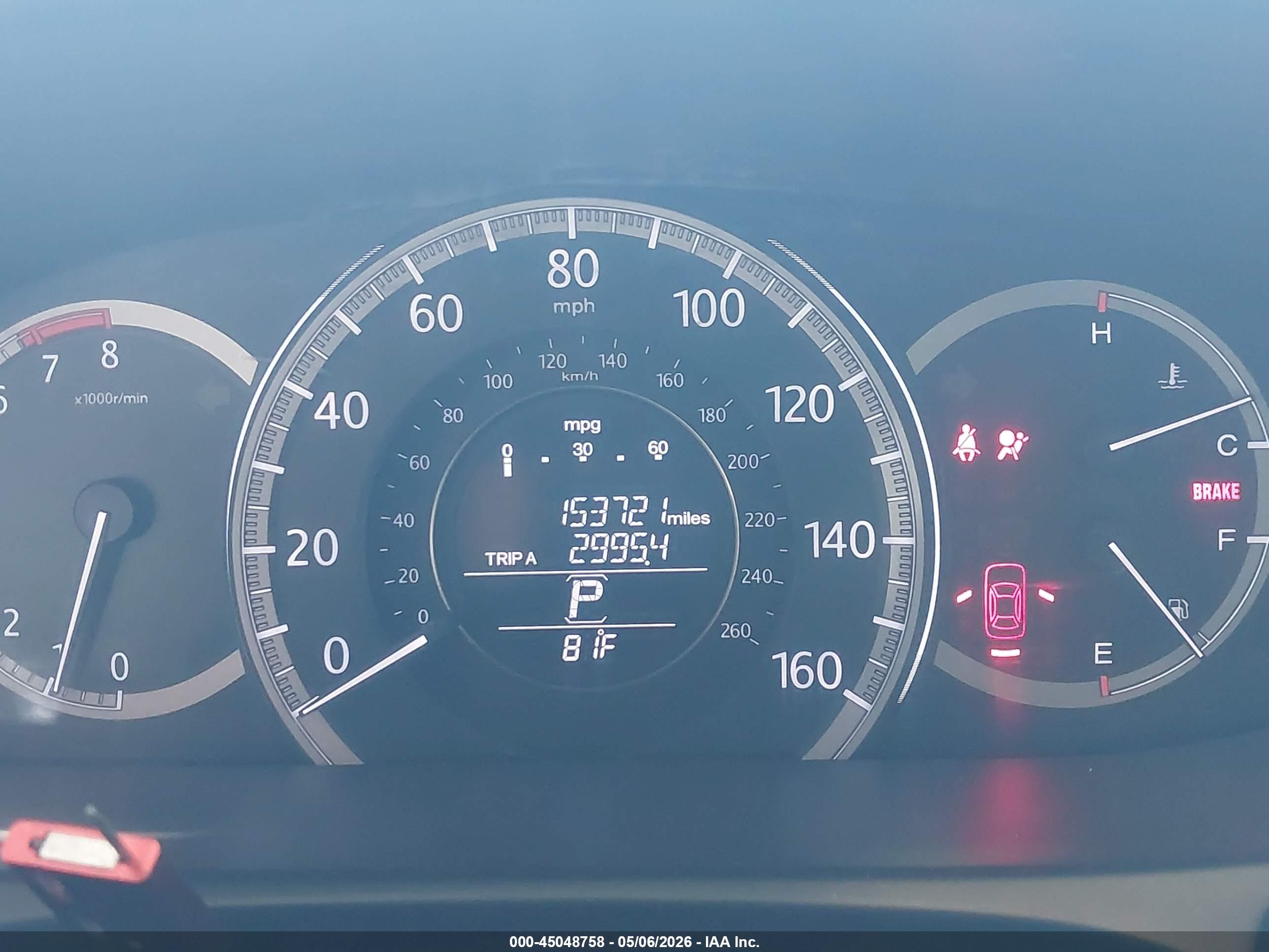 2015 Honda Accord Ex-l Черный vin: 1HGCR2F80FA146625
