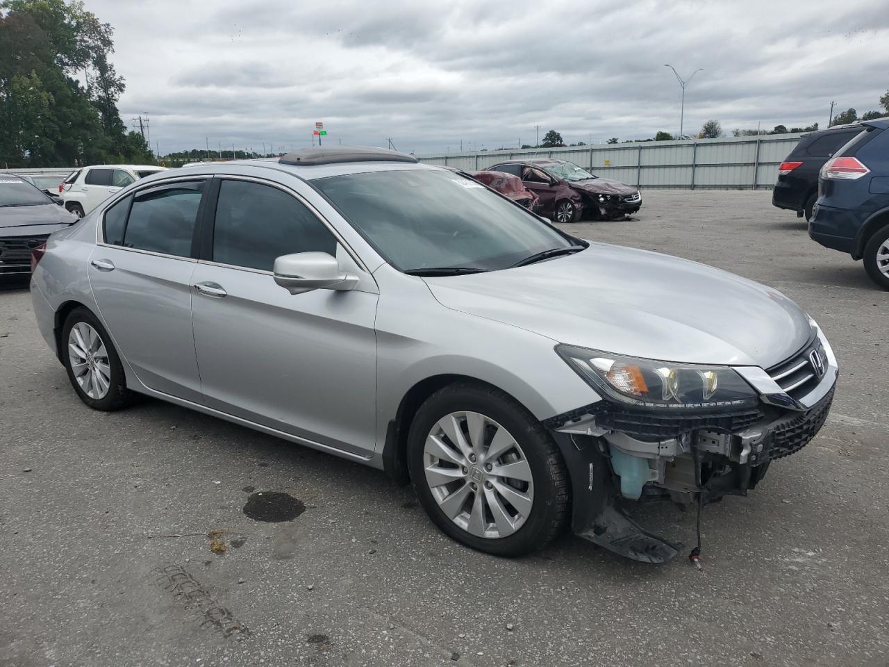 2015 Honda Accord Exl Silver vin: 1HGCR2F80FA152392