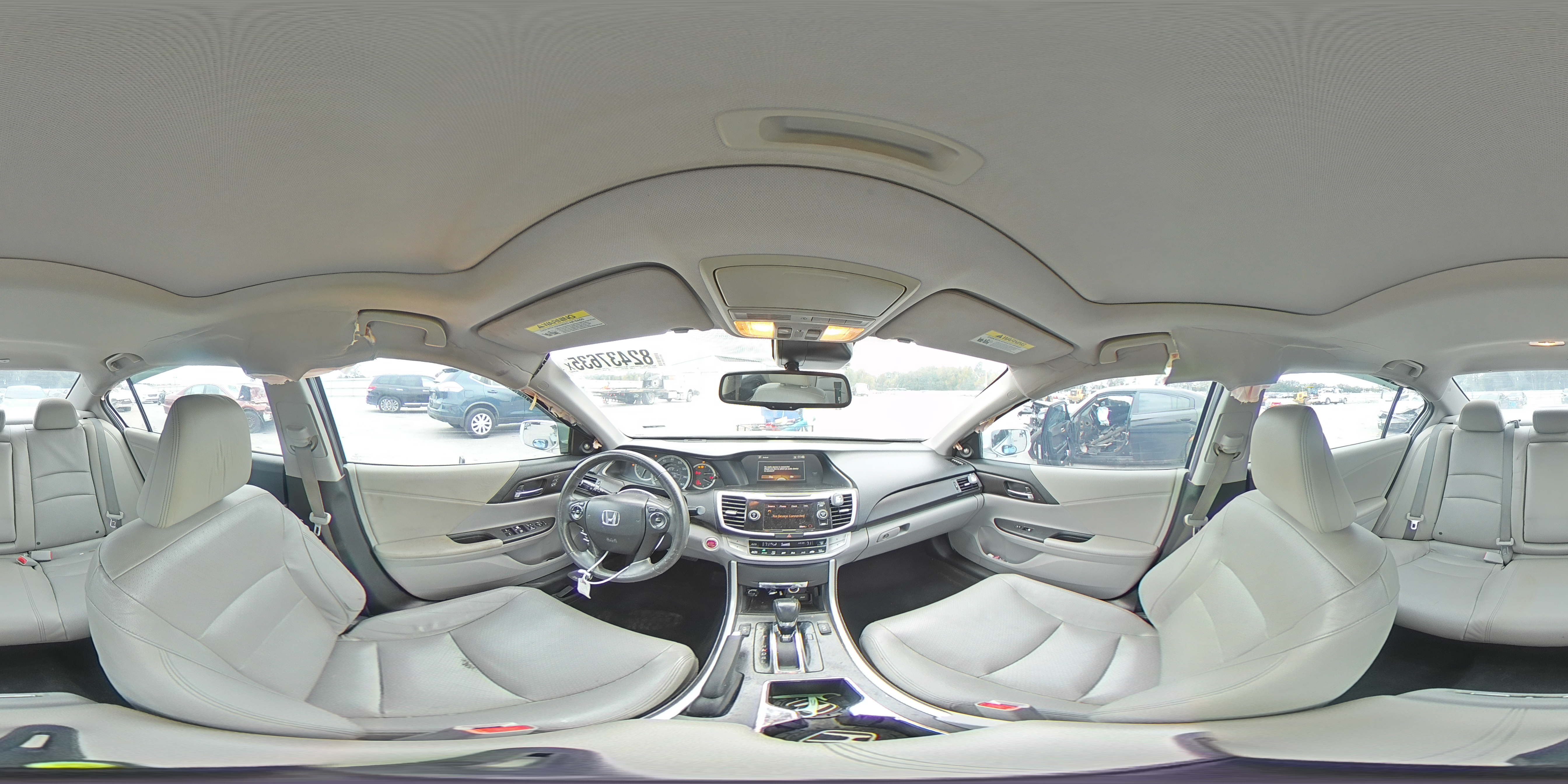 2015 Honda Accord Exl Silver vin: 1HGCR2F80FA152392