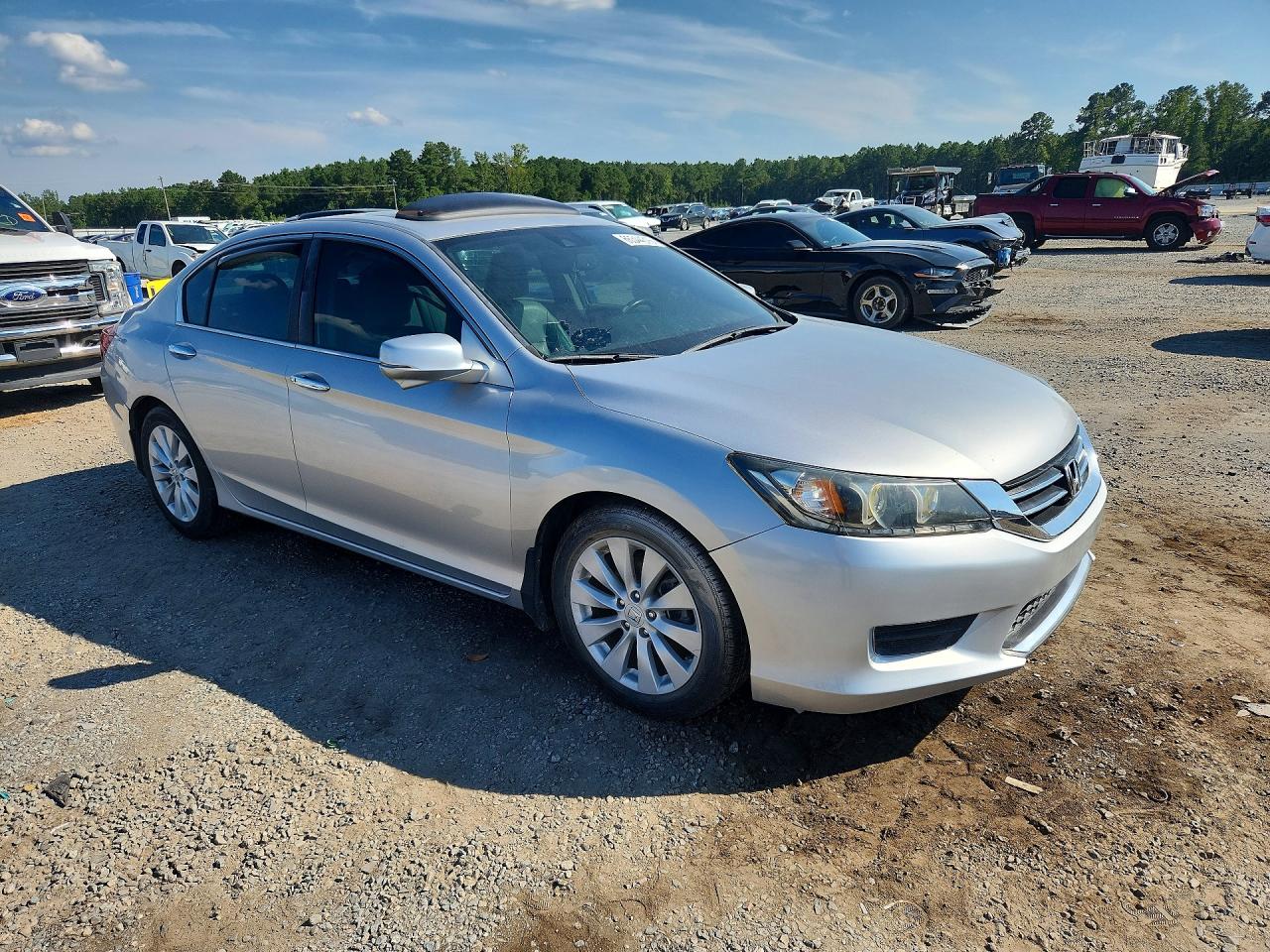 2015 Honda Accord Exl Серебряный vin: 1HGCR2F80FA152392