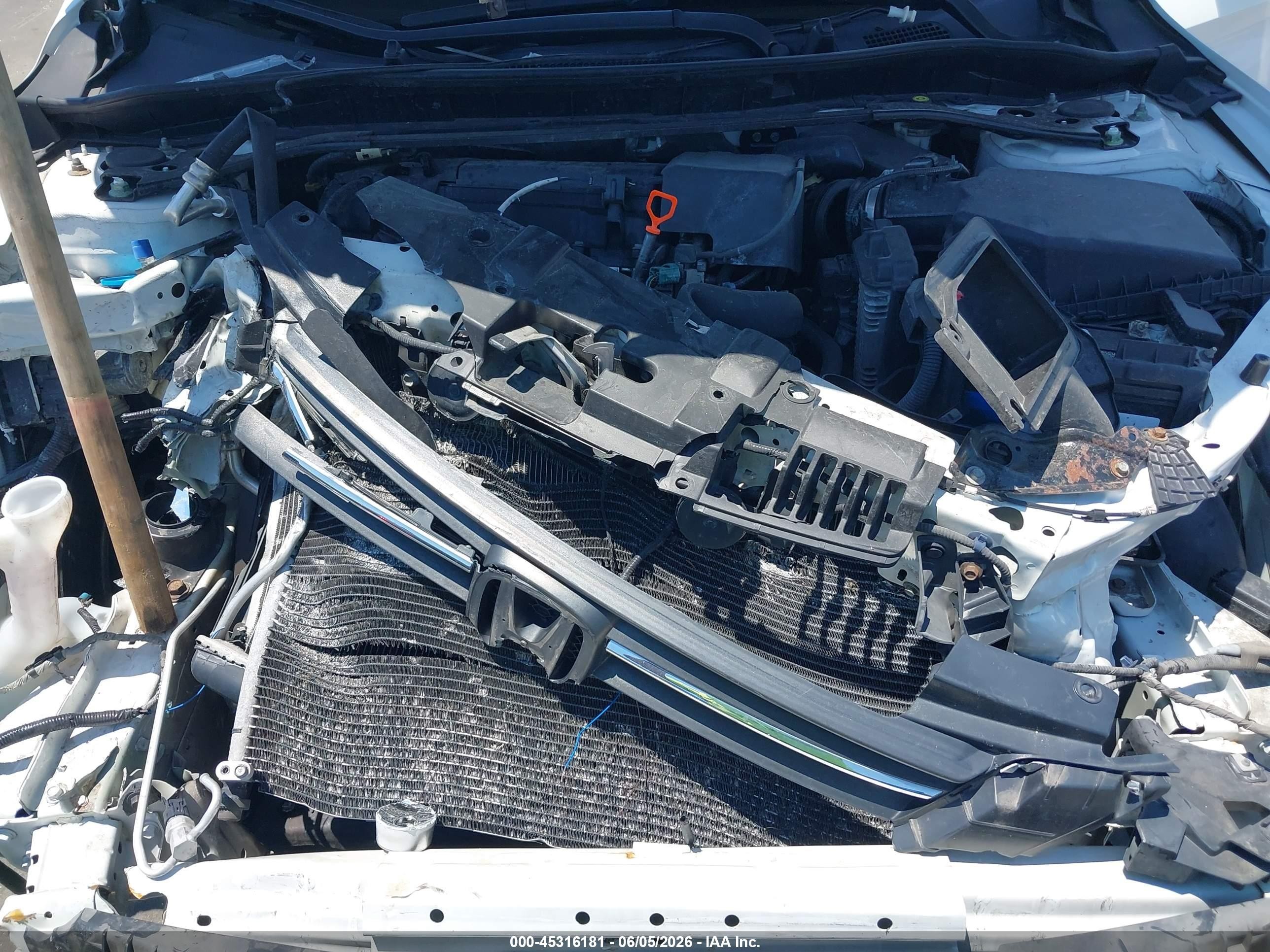 2015 Honda Accord Ex-l White vin: 1HGCR2F80FA220593