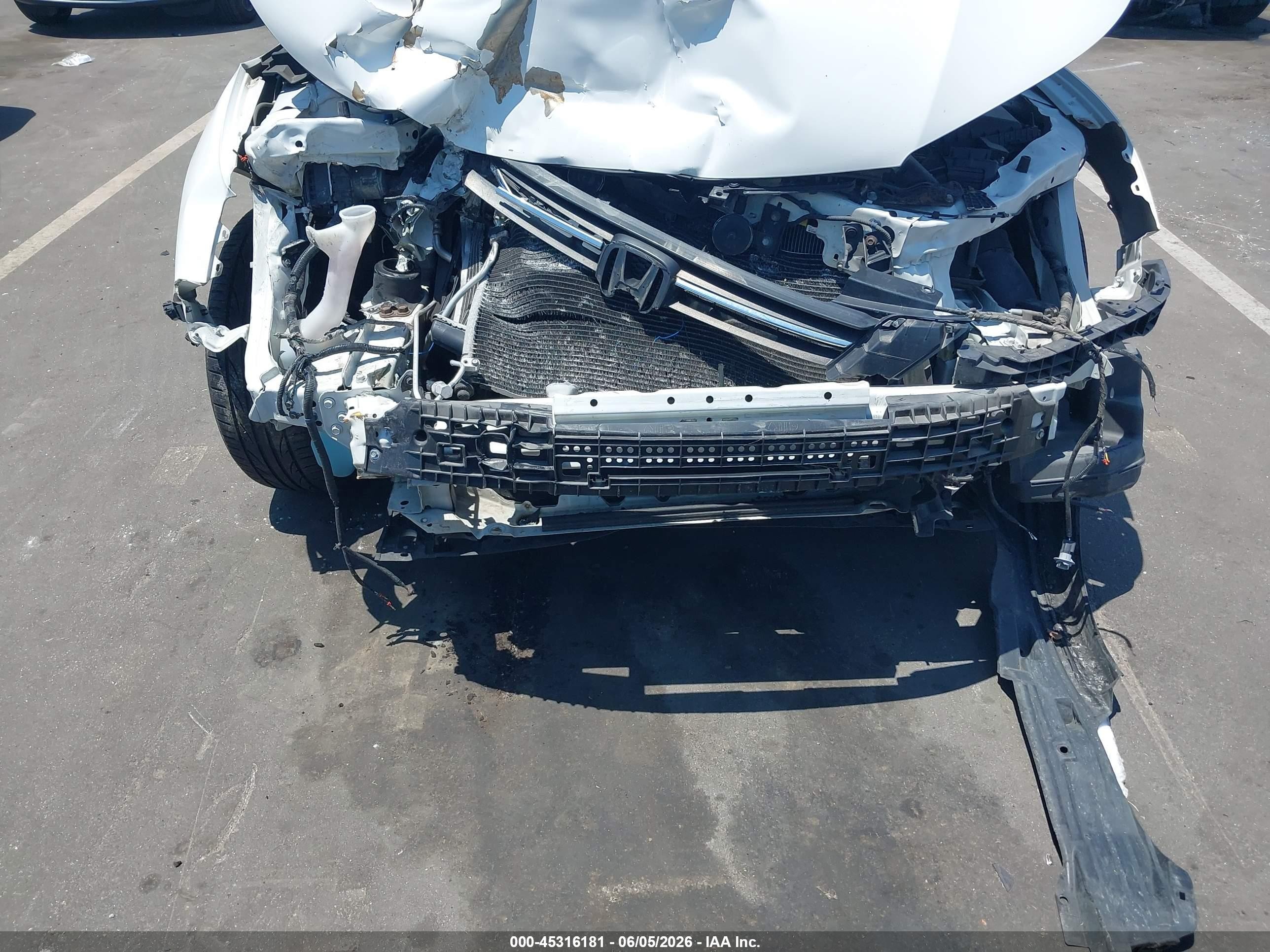 2015 Honda Accord Ex-l White vin: 1HGCR2F80FA220593
