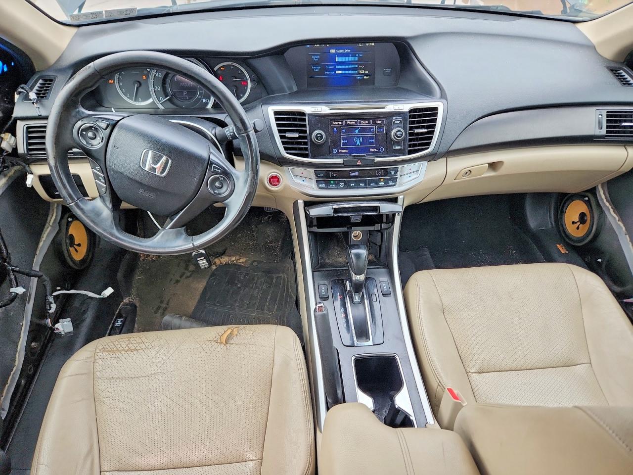 2015 Honda Accord Exl Черный vin: 1HGCR2F80FA235384