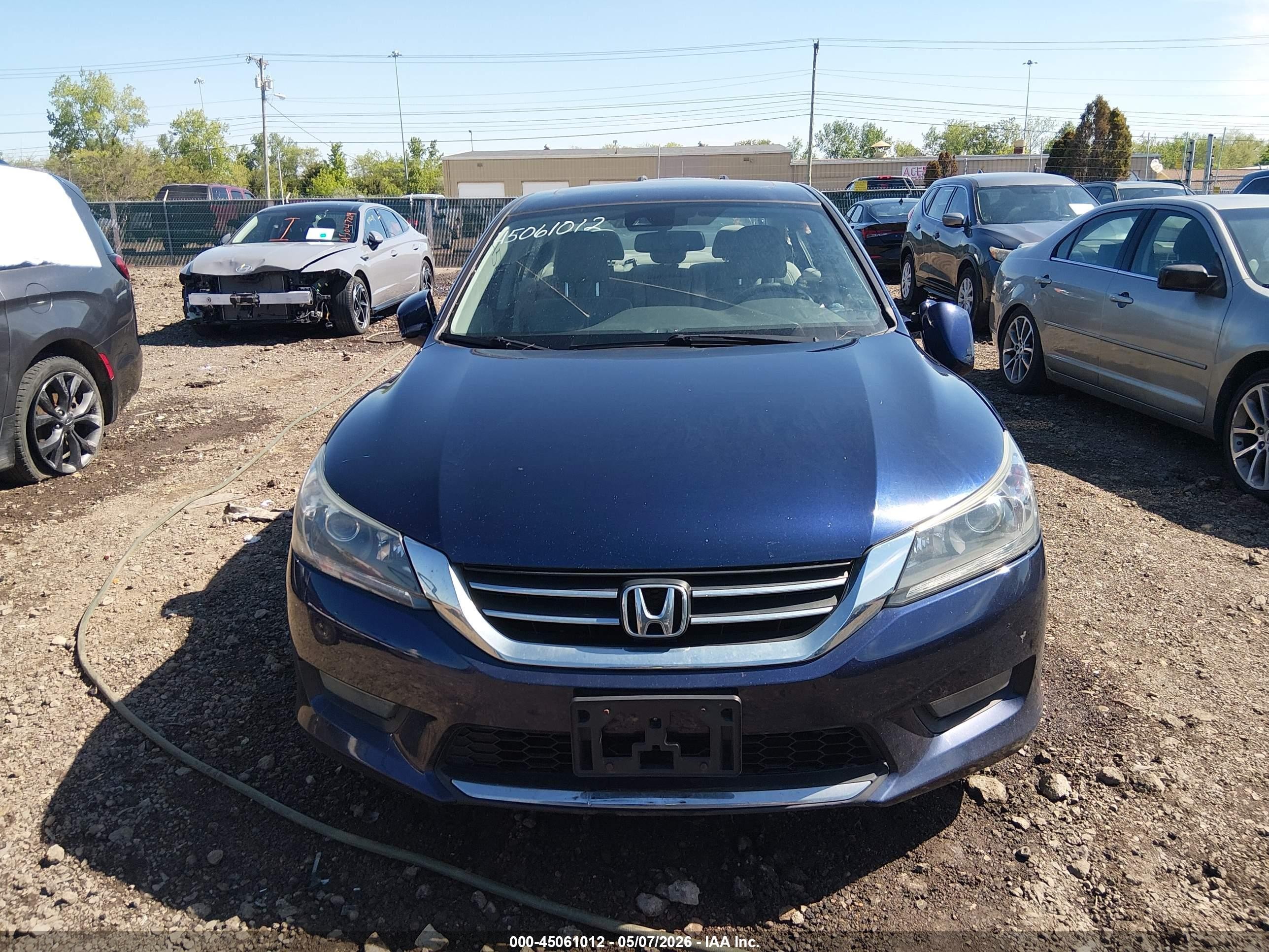 2015 Honda Accord Ex-l Синий vin: 1HGCR2F80FA240147