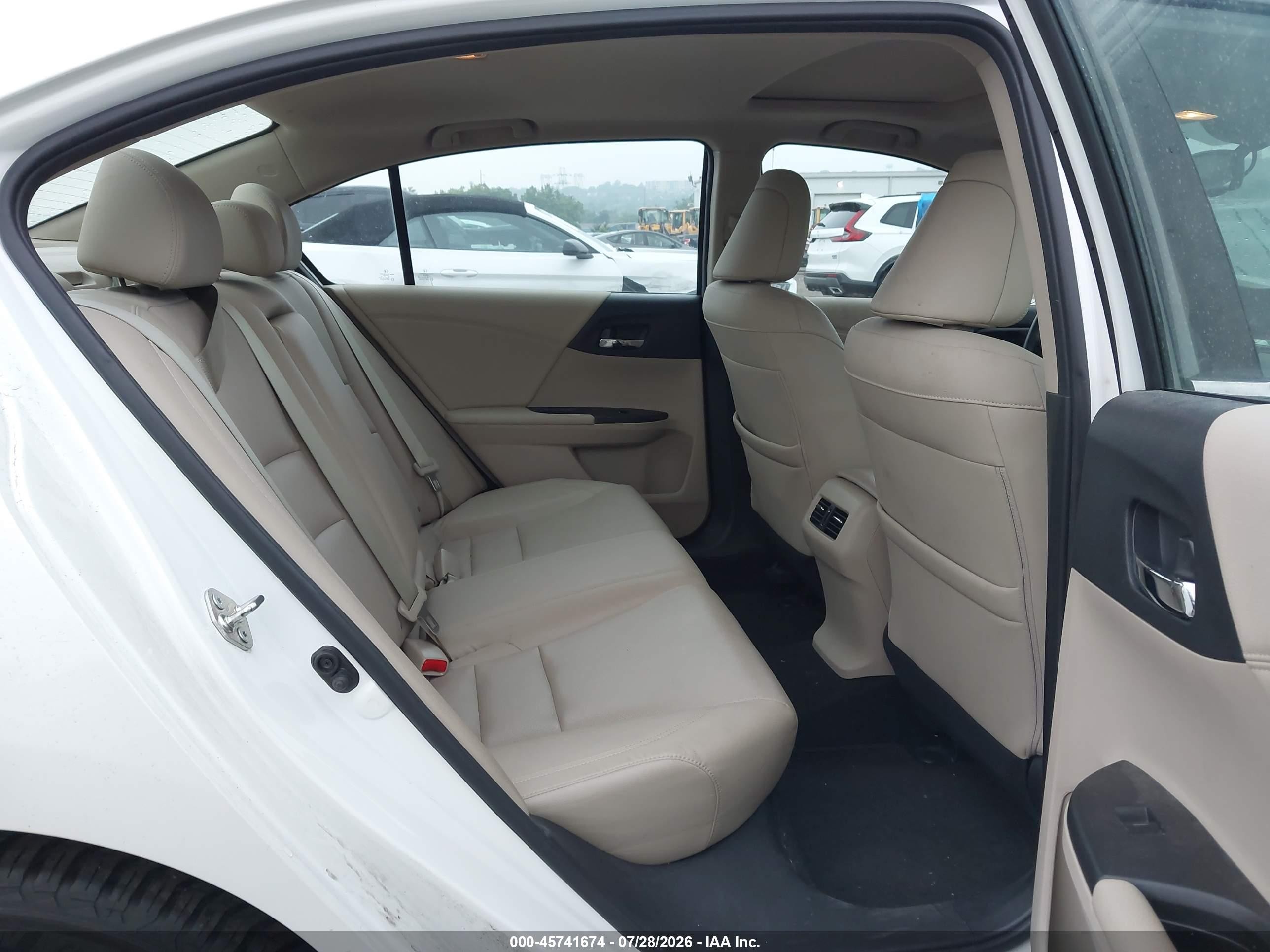 2015 Honda Accord Ex-l White vin: 1HGCR2F80FA271642
