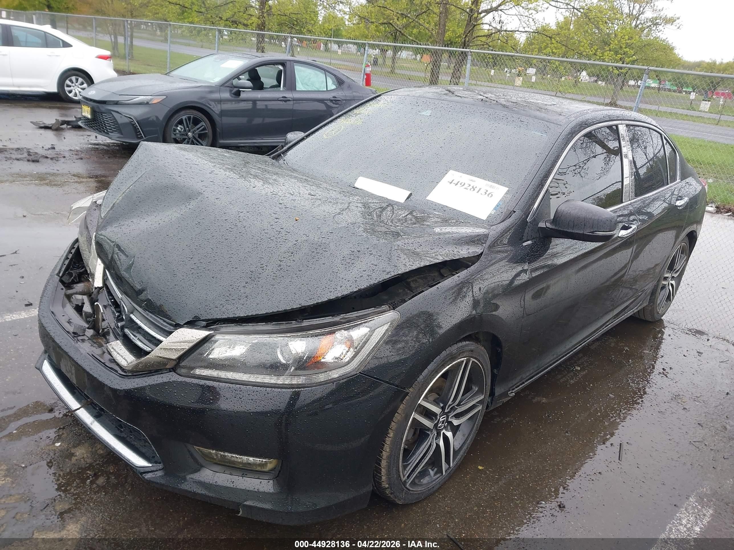 2013 Honda Accord Ex-l Black vin: 1HGCR2F81DA007892