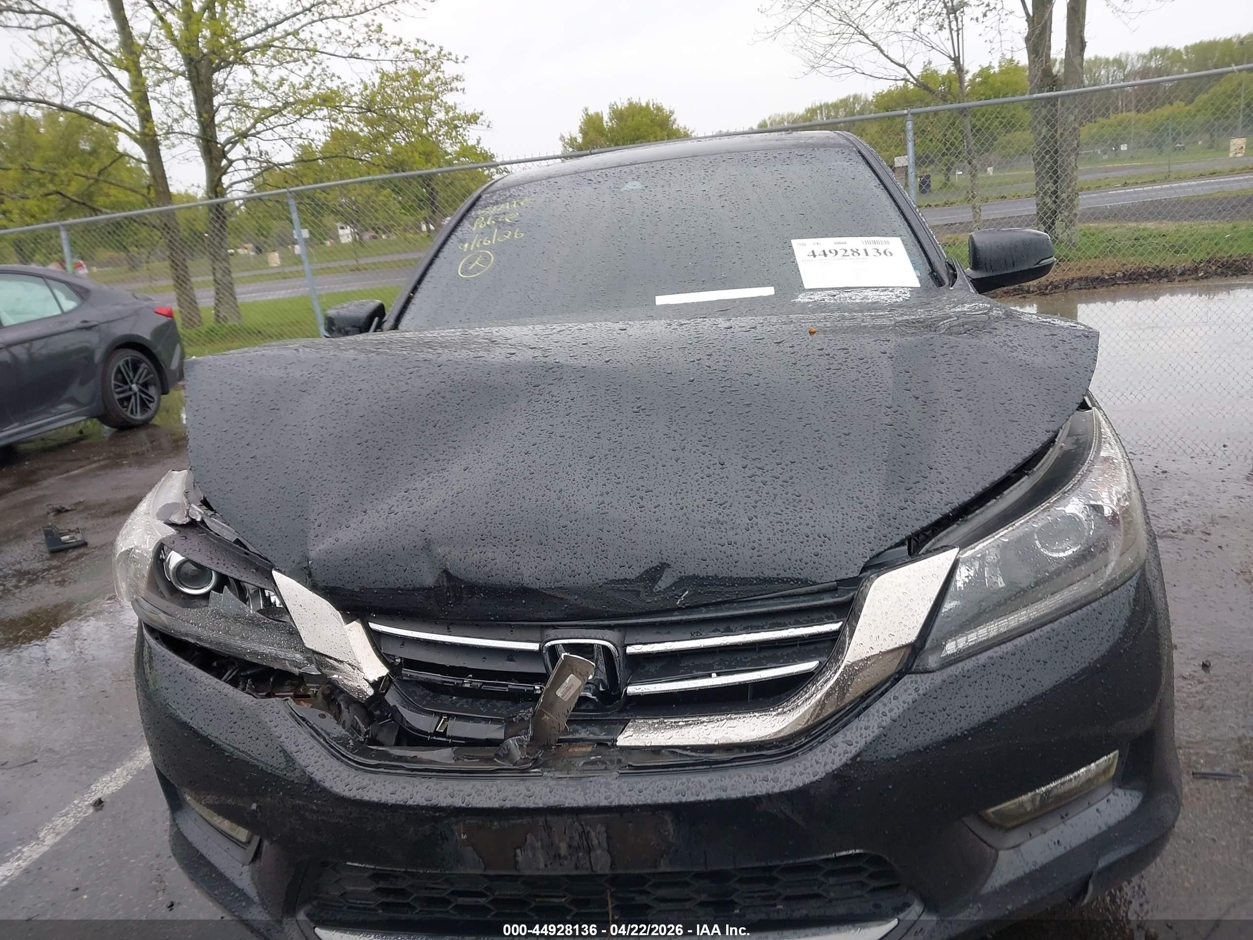 2013 Honda Accord Ex-l Black vin: 1HGCR2F81DA007892