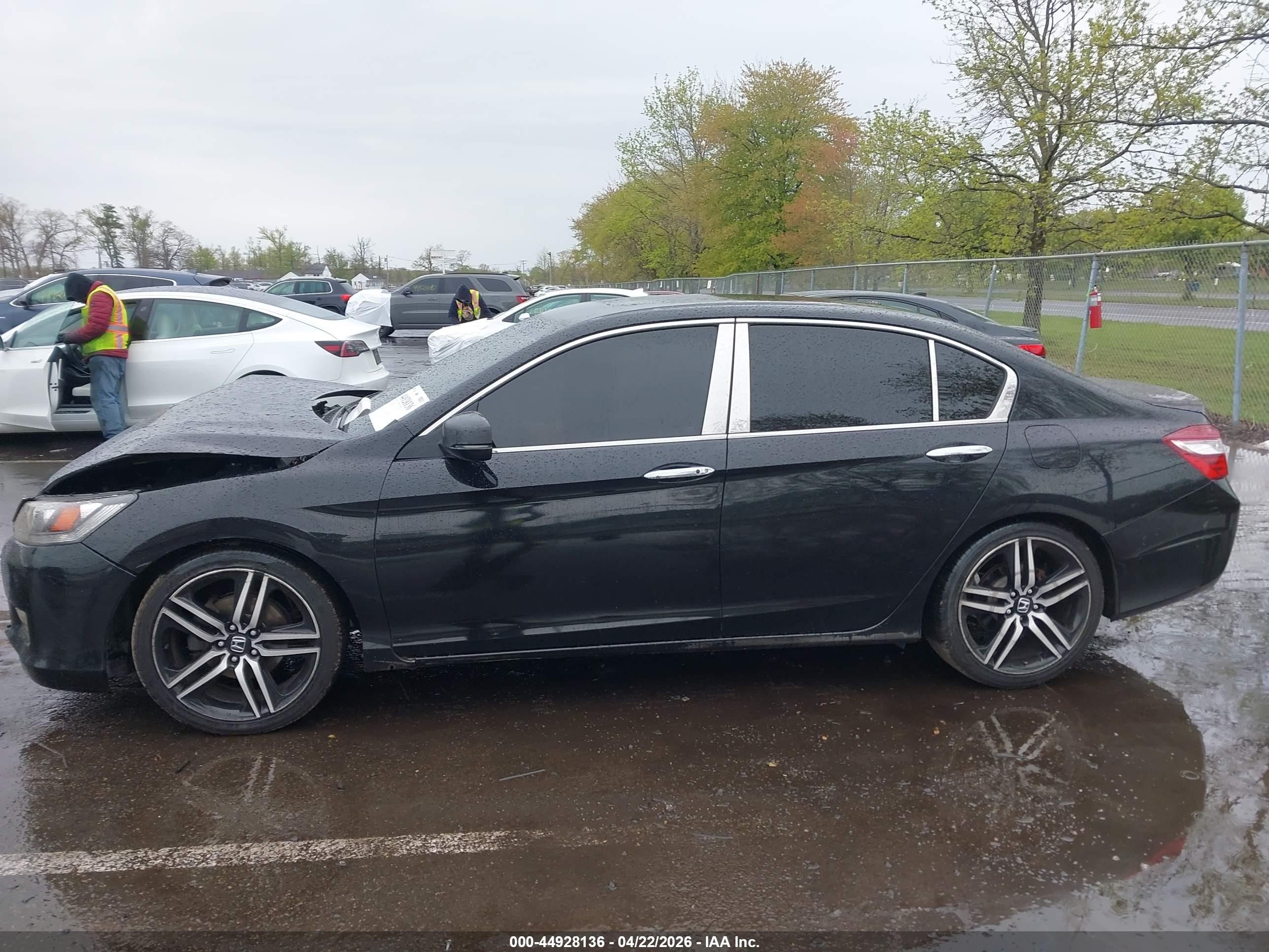 2013 Honda Accord Ex-l Black vin: 1HGCR2F81DA007892