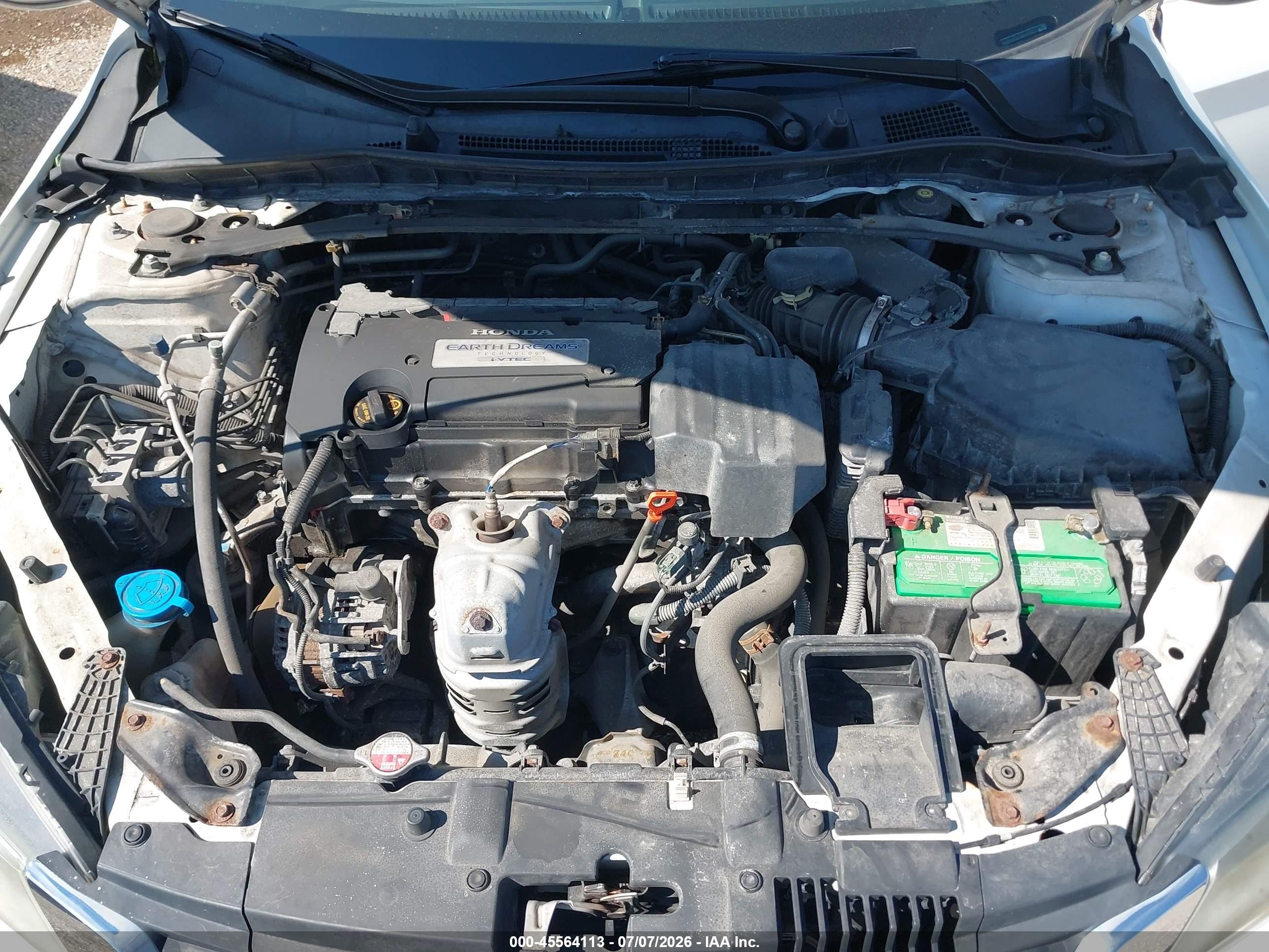 2013 Honda Accord Ex-l White vin: 1HGCR2F81DA013515